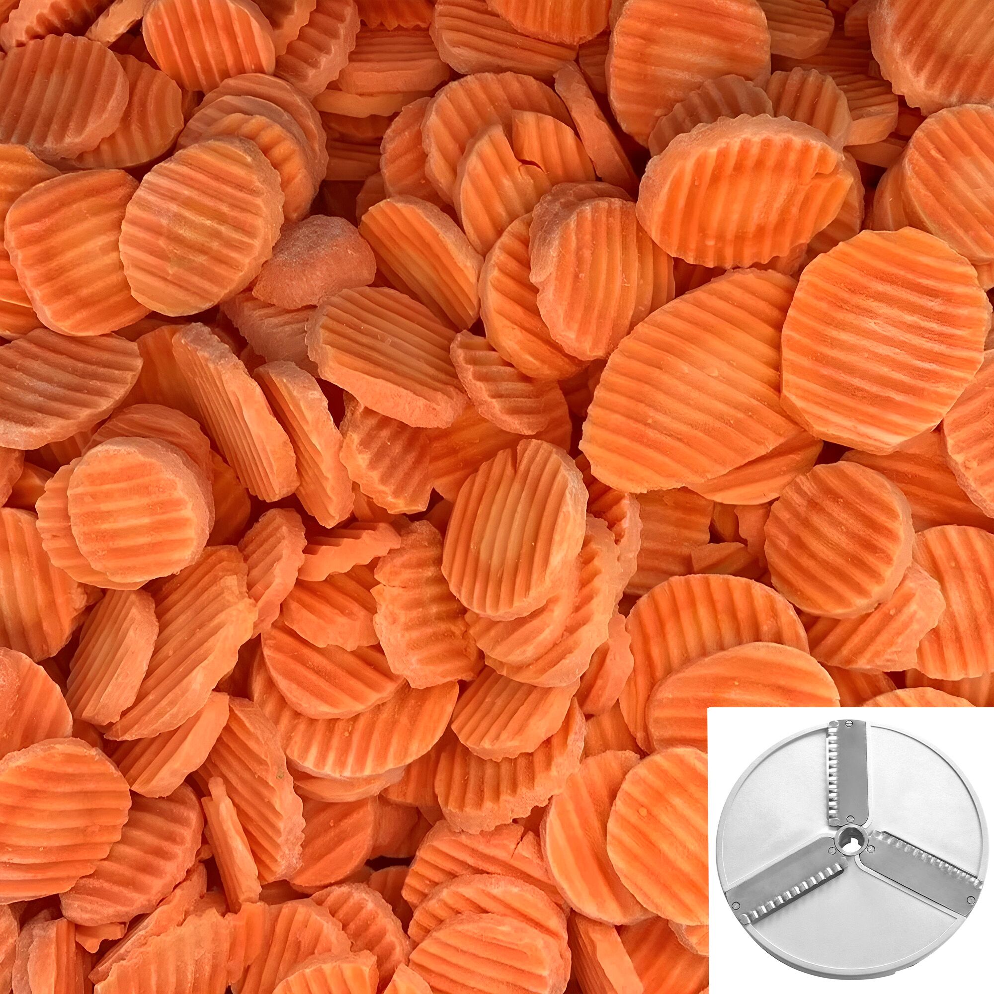 قرص التقطيع لماكينة قطاعة الخضروات GSA5 - Wellenschnitt - مسنّن - 2mm