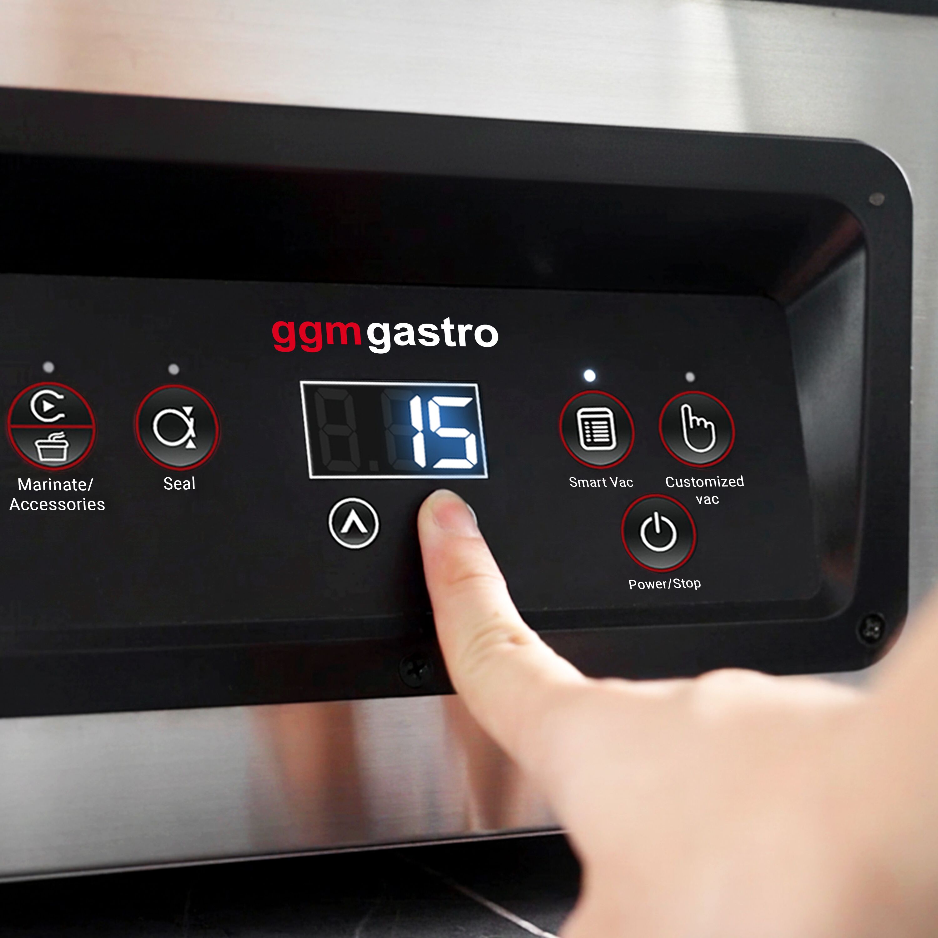 Machine sous vide à cloche – 5,1 m³/h – 430 watts – Digitale