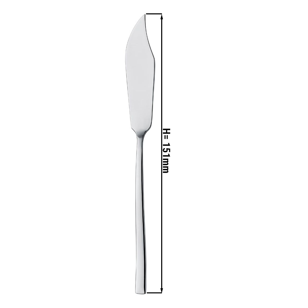 (12 pcs) Couteau à poisson Stella - Acier inoxydable 18/10 - 151mm - 12 pièces