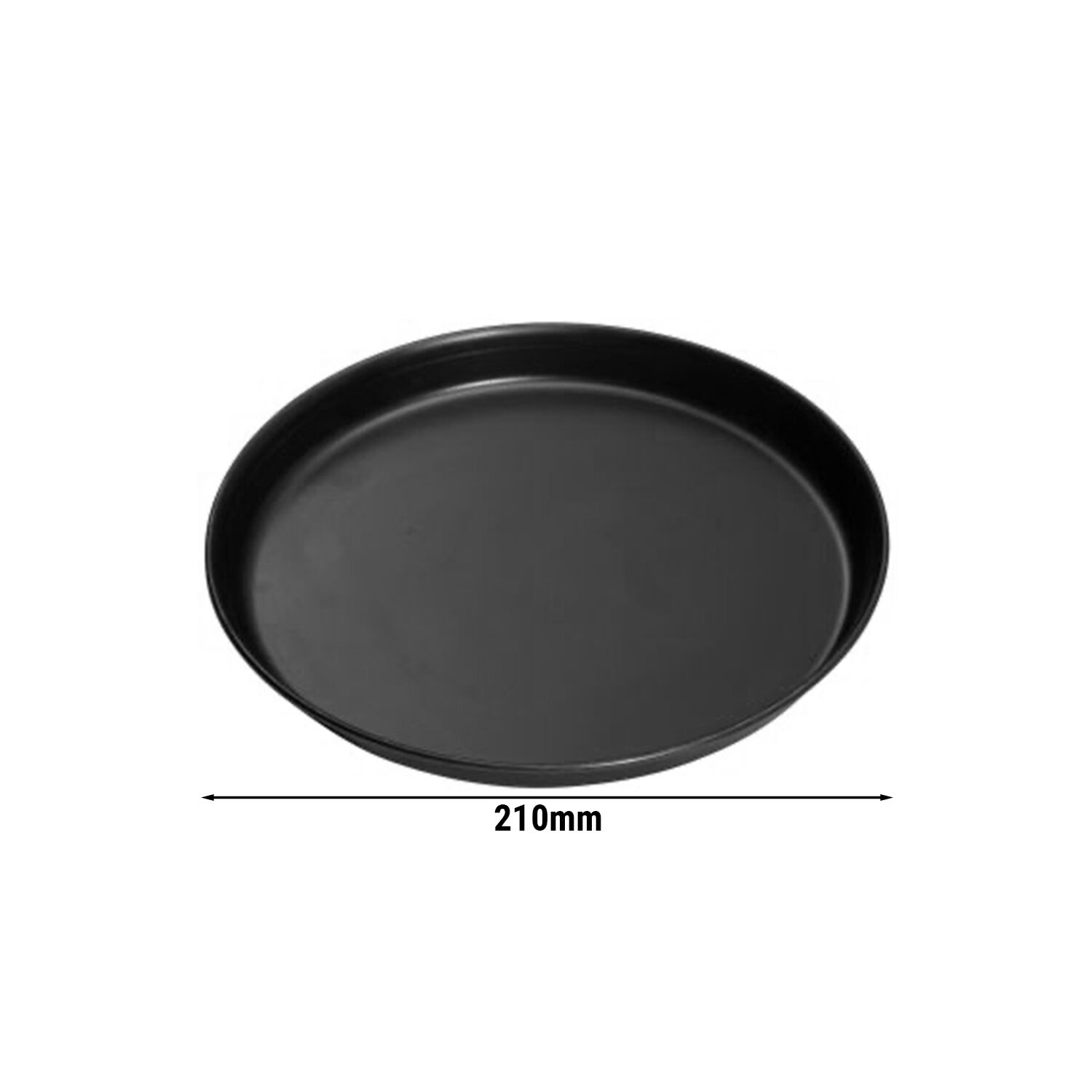 Plaque à pizza - tôle noire - Ø 200 mm