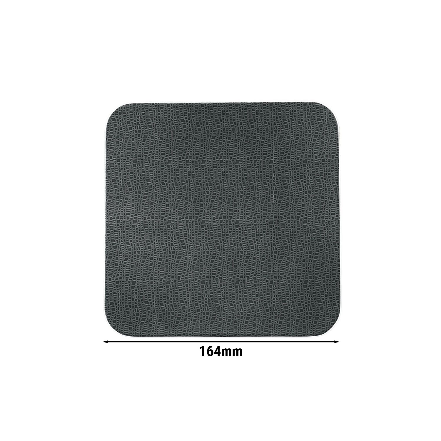 (6 pièces) SELTMANN WEIDEN | Assiette coupe – plate carrée – 165 × 165 mm – Anthracite