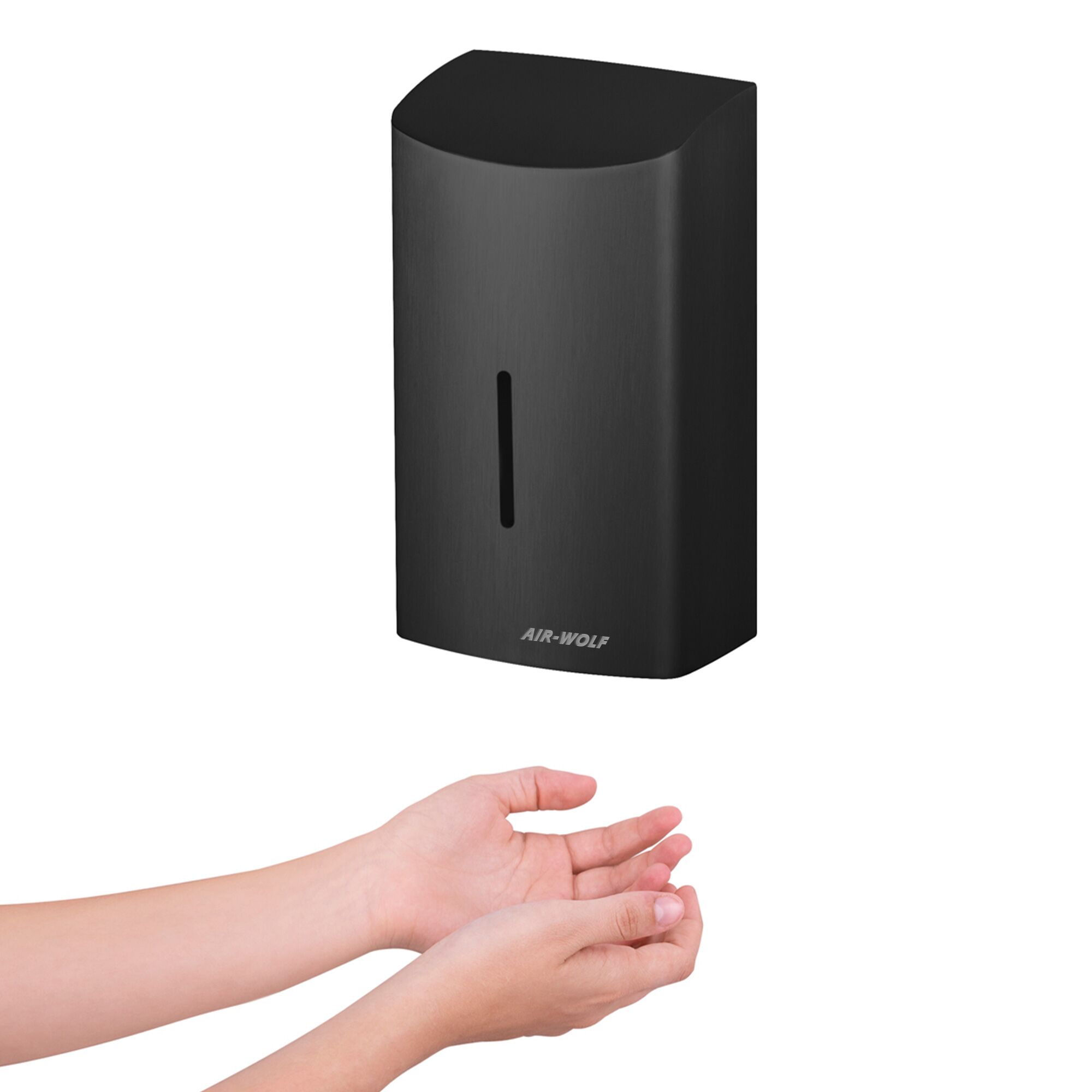 (2 pièces) AIR-WOLF | Sèche-mains avec capteur infrarouge – inox noir mat