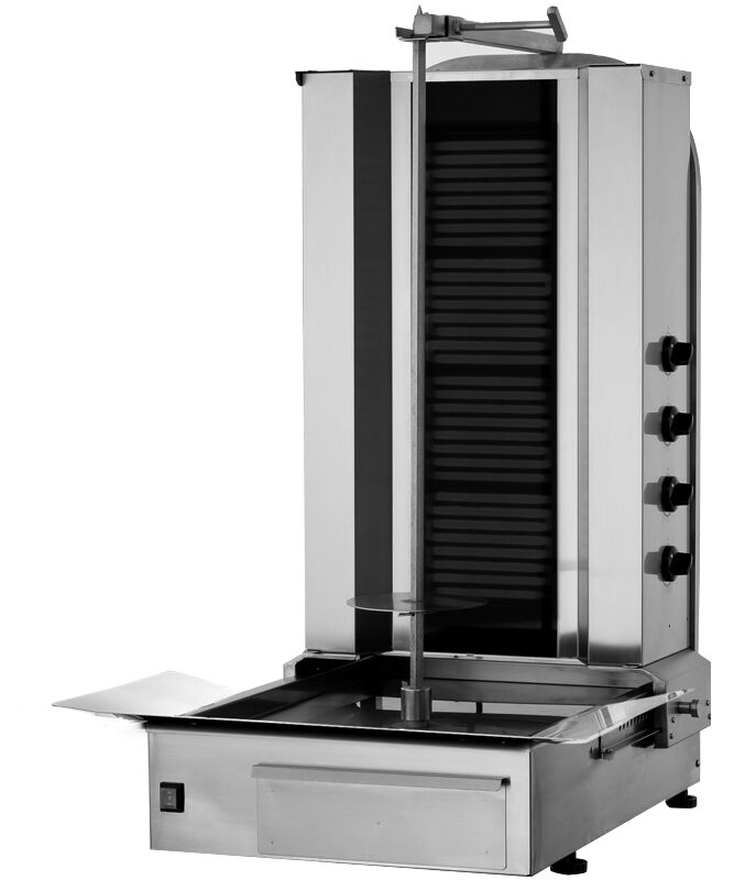 El Kebabgrill - 7,20 kW - max. 60 kg - Bordsmodell - inkl. 2 dörrar