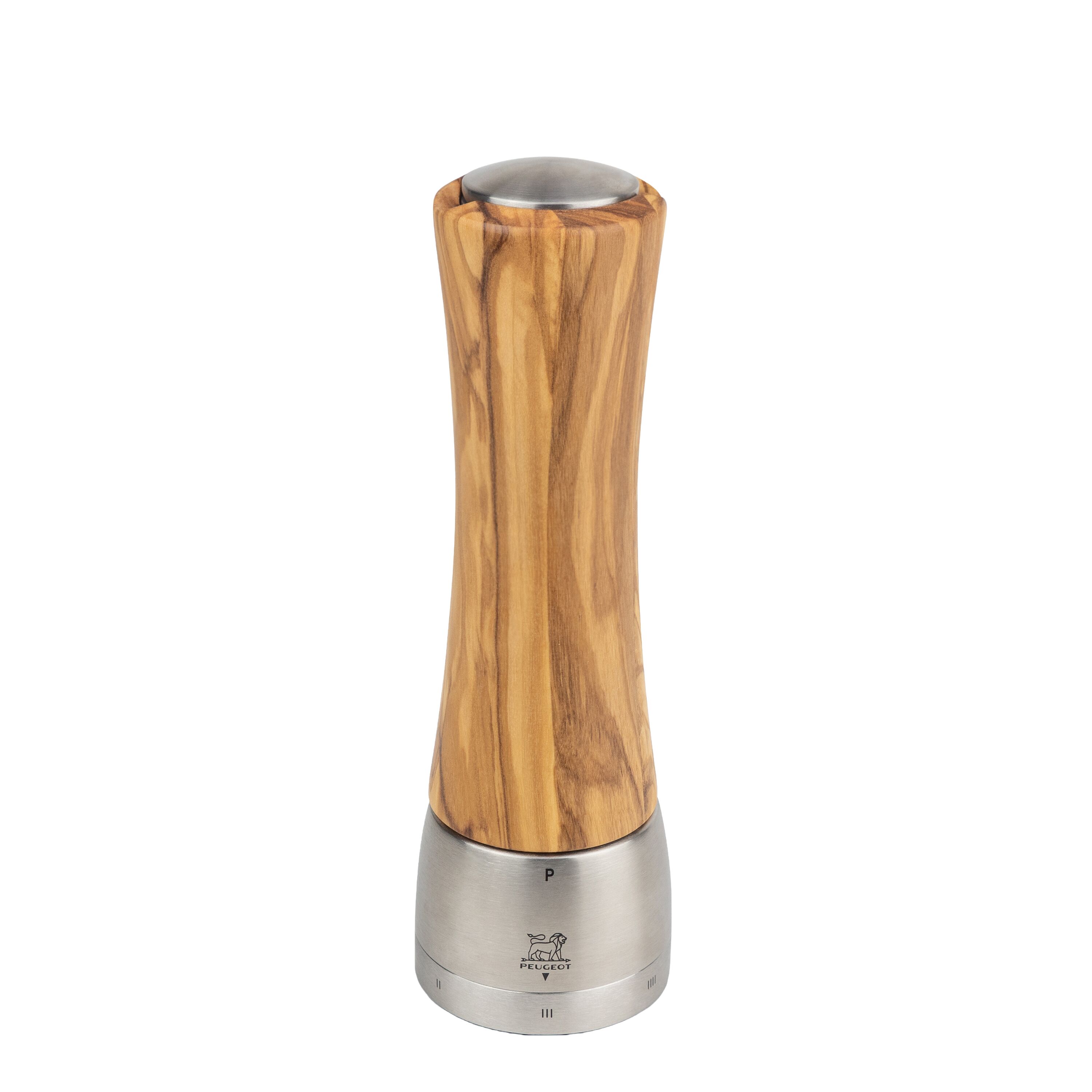 (6 pièces) PEUGEOT | MADRAS - Moulin à poivre - u'Select - Bois d’olivier - Naturel - Hauteur : 210 mm