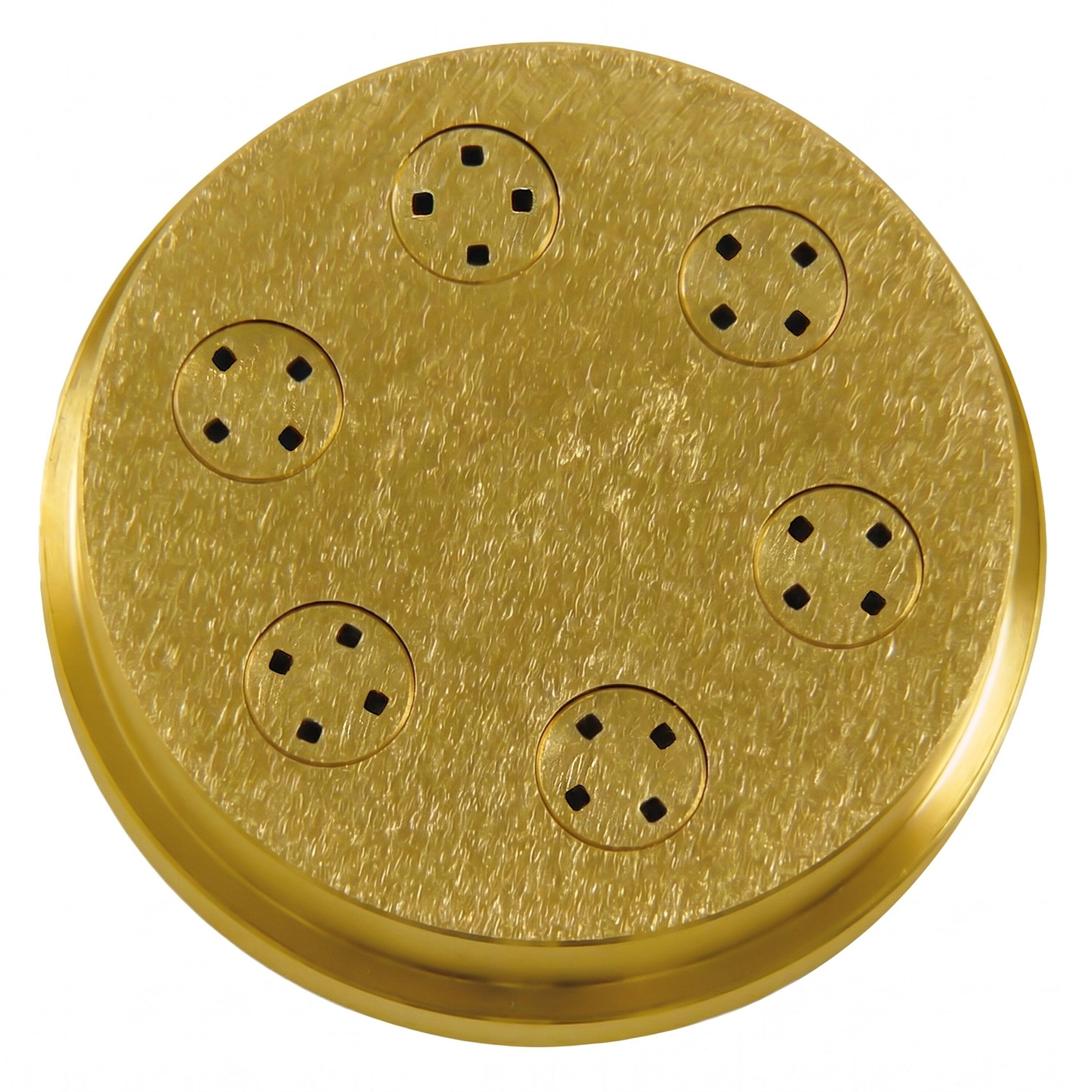 Ploče za stroj za tartlete NMS - Spaghetti Quadri 2 mm - Ø 59 mm - kompatibilno s NMSM4 - legura bakra i mjedi; za profesionalnu upotrebu