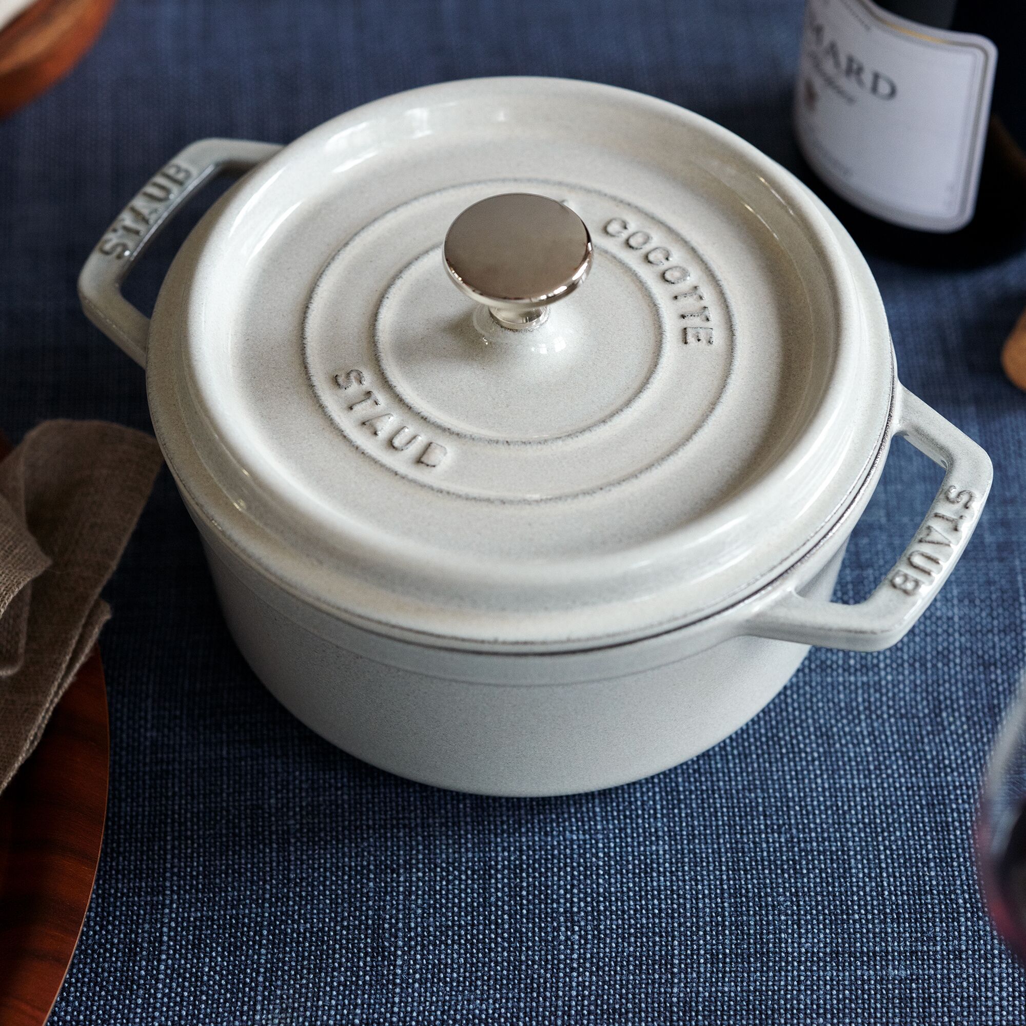 STAUB | LA COCOTTE - Cocotte - Ø 280mm - gjutjärn - vit tryffel