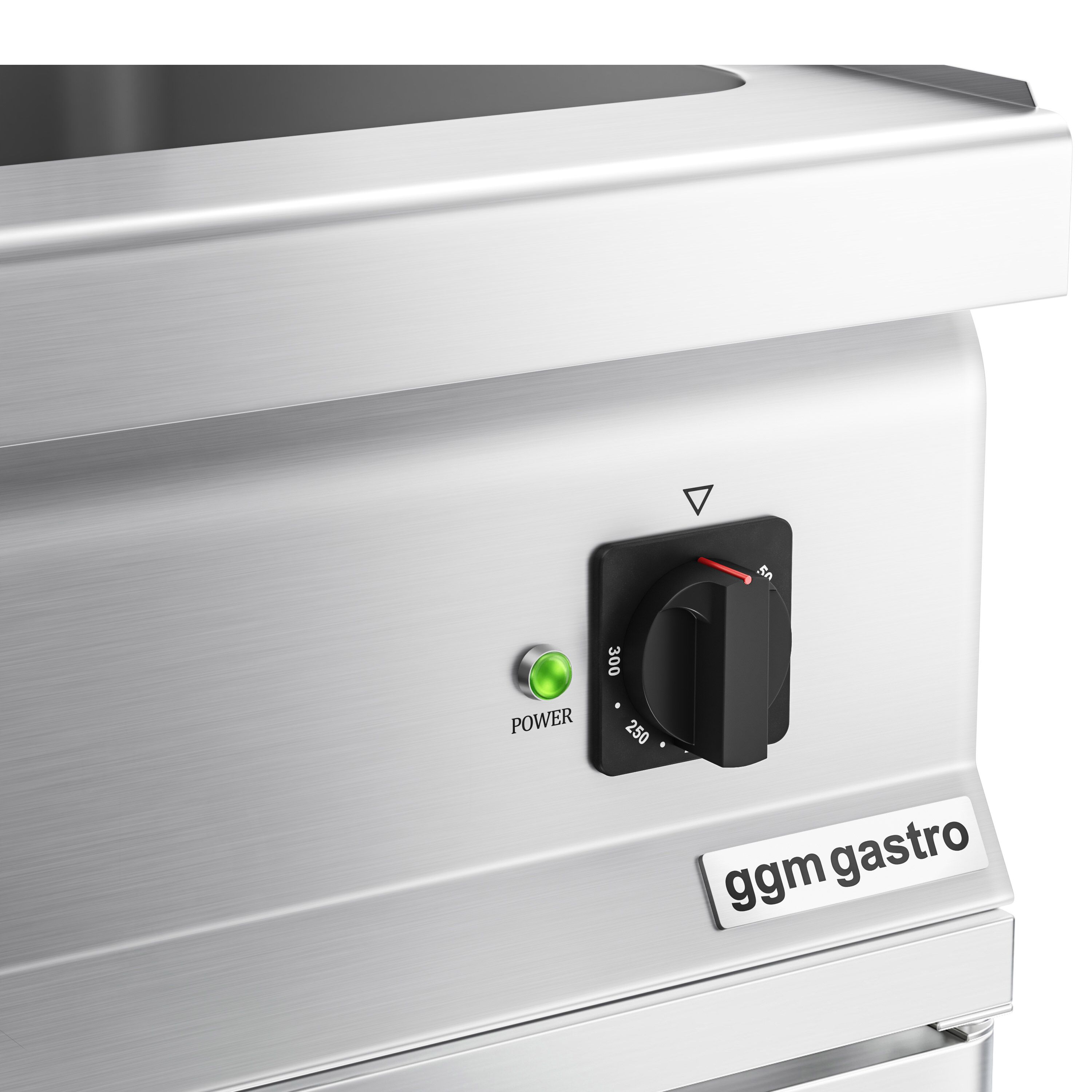 Bain-marie électrique – 1,2 kW – 1 × GN 1/1 & 3 × GN 1/9 – avec soubassement incluant 2 portes