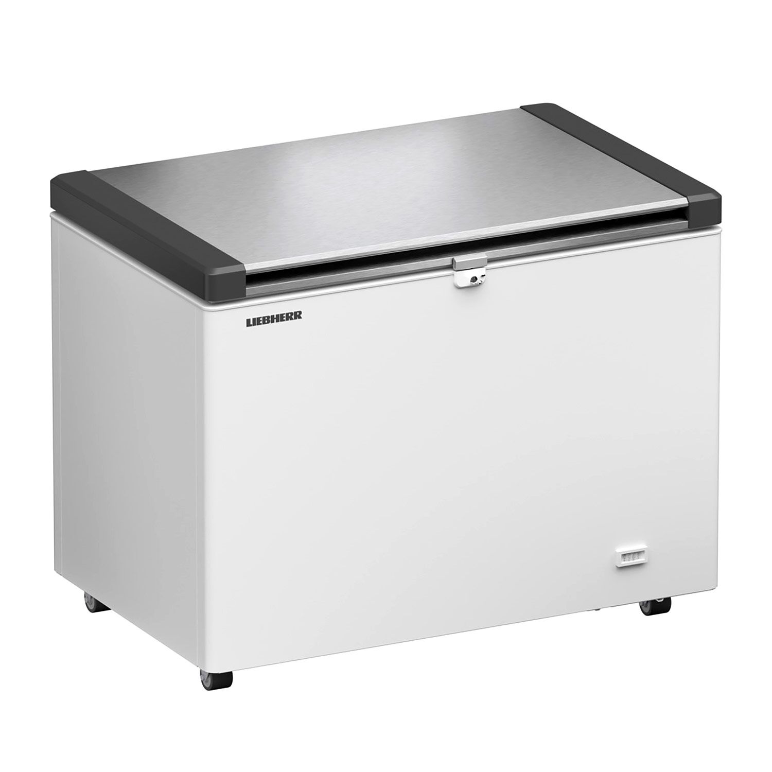 LIEBHERR commercial chest freezer - 1005 x 720 mm - 266 litres - stainless steel lid
