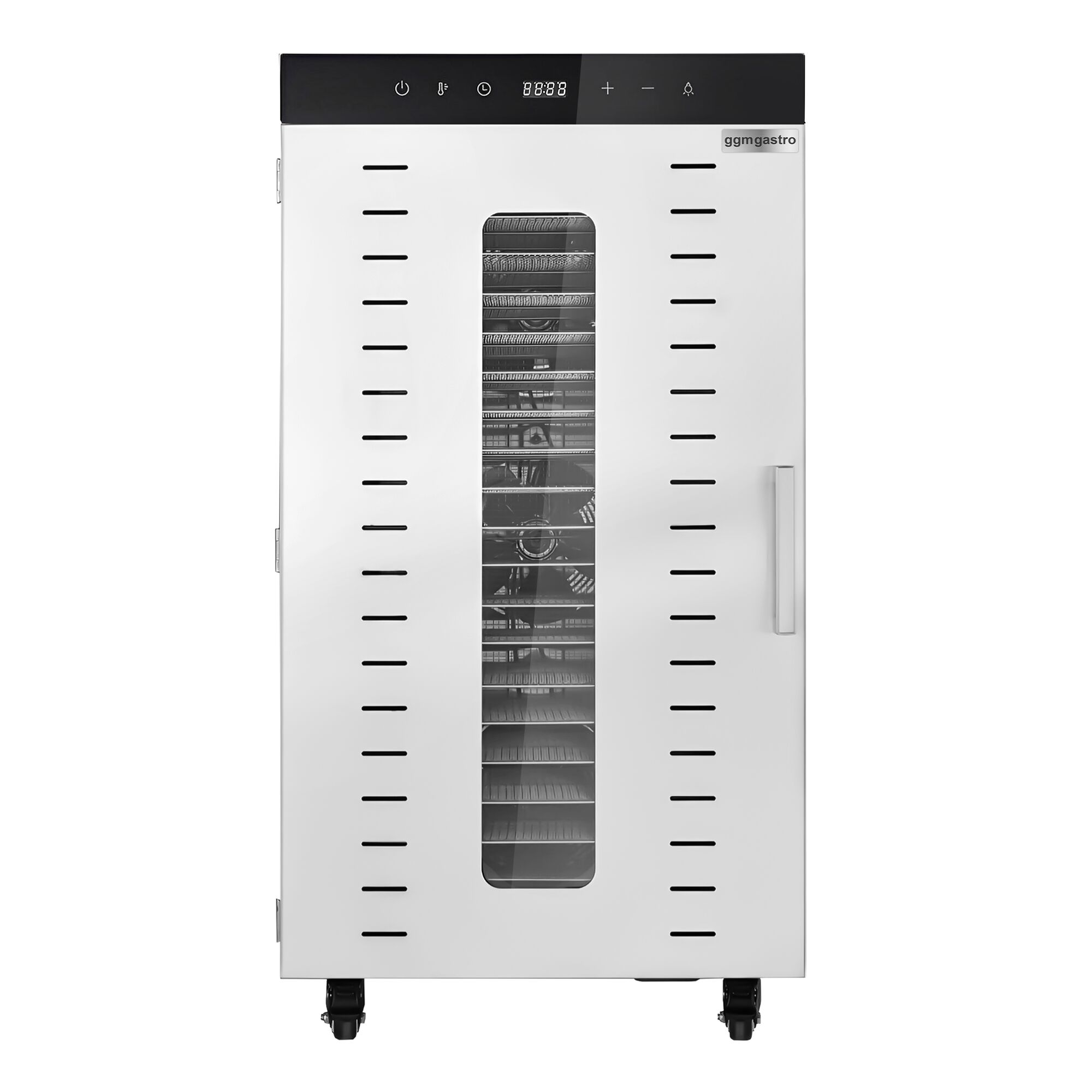 Food Dehydrator - with 20 Shelves - Stainless Steel - Digital Timer - 2kW