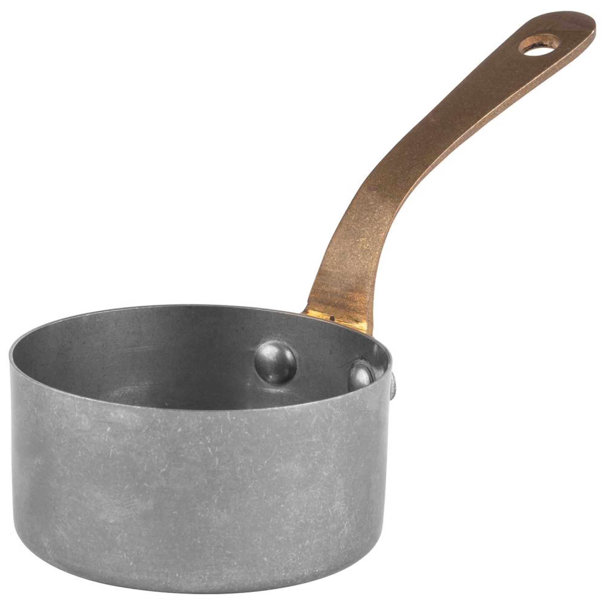(6 pièces) Casserole à manche / casserole de service - VINTARA - inox - 0,12 litre - Ø 70 mm
