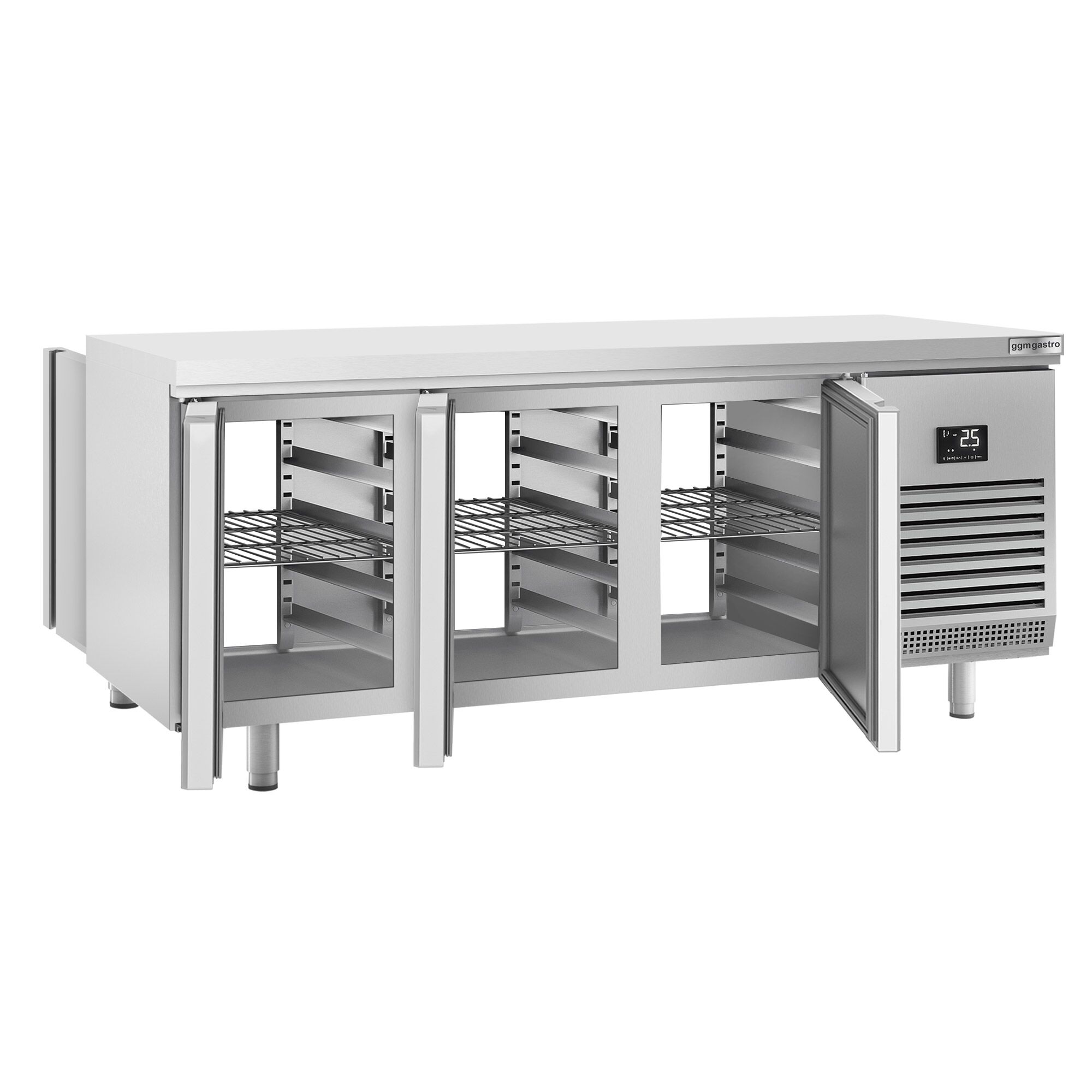 Bakery Counter Fridge - 2185x800mm - with 6 doors - capacity 610 litres