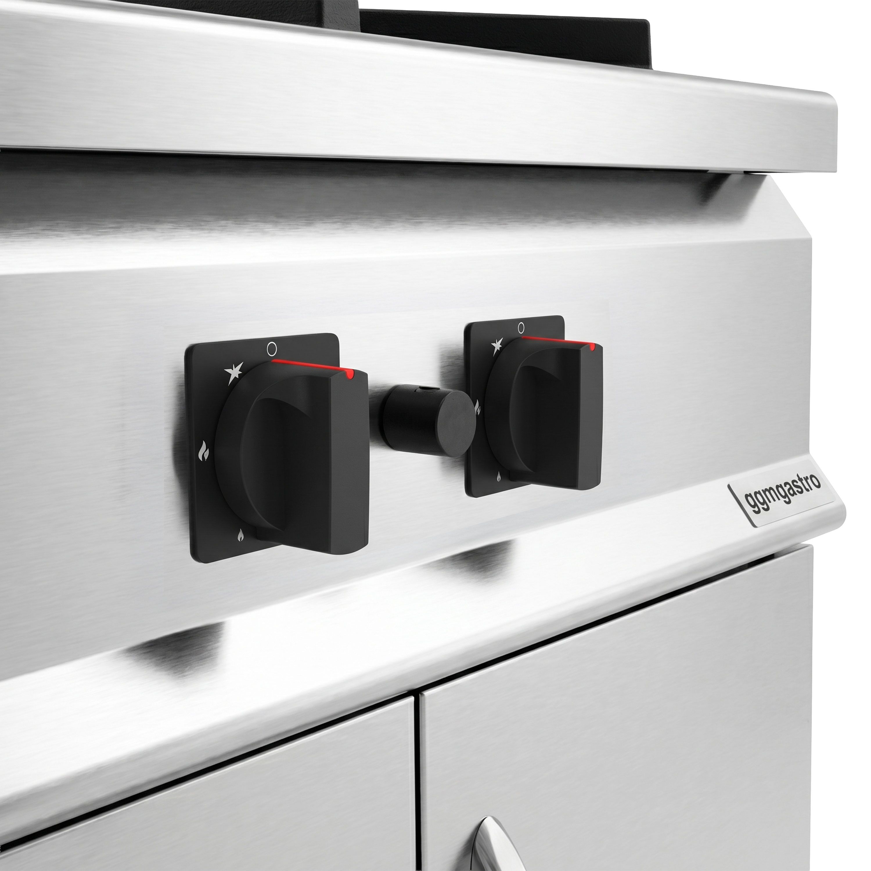 Cuisinière à gaz Tantuni - 24 kW - 1 brûleur - incl. poêle Tantuni & soubassement avec 2 portes