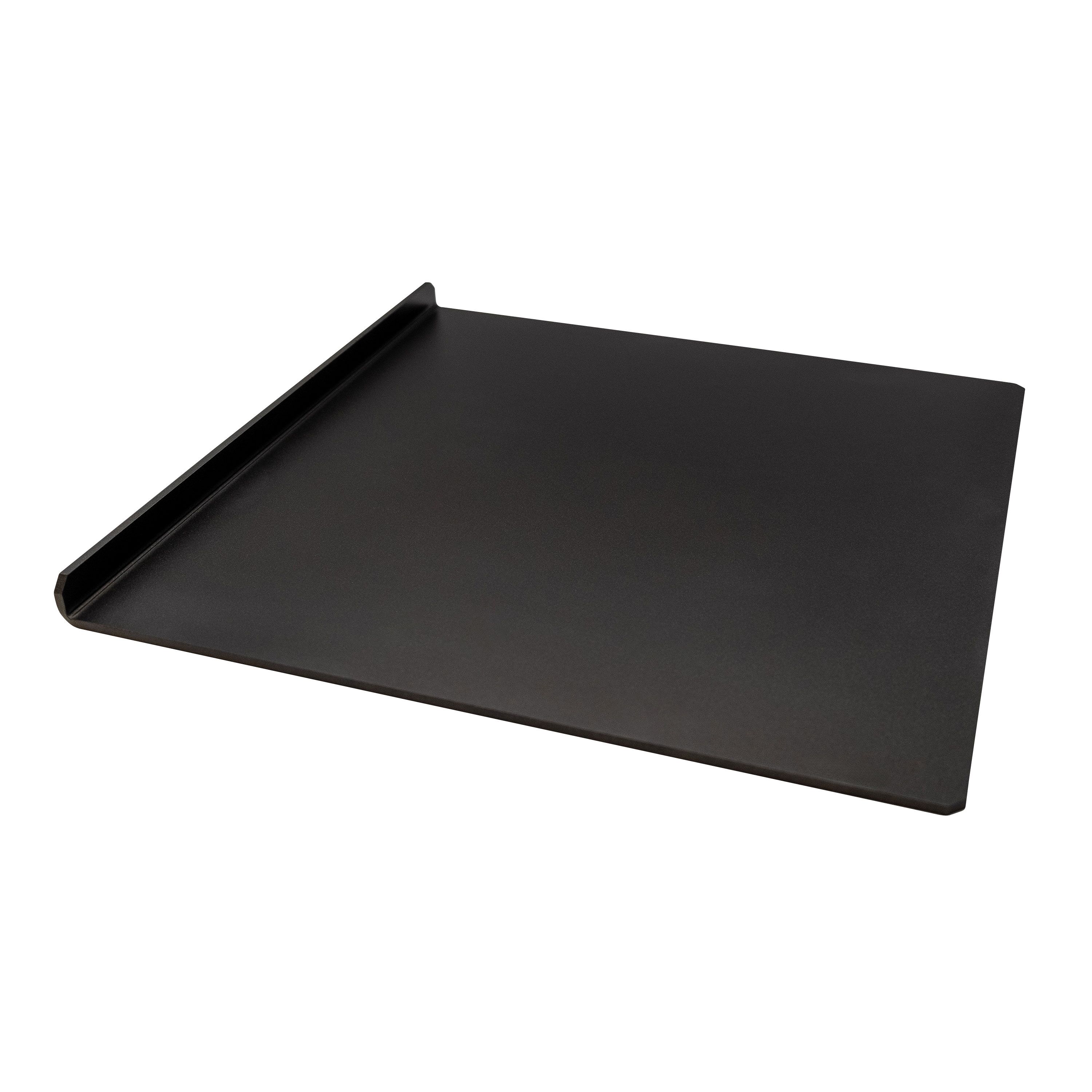 Pizzaplaat - Aluminium - met opstaande rand - 310x310mm - hoogte: 20mm - antiaanbaklaag - zwart - passend voor speed oven SOV