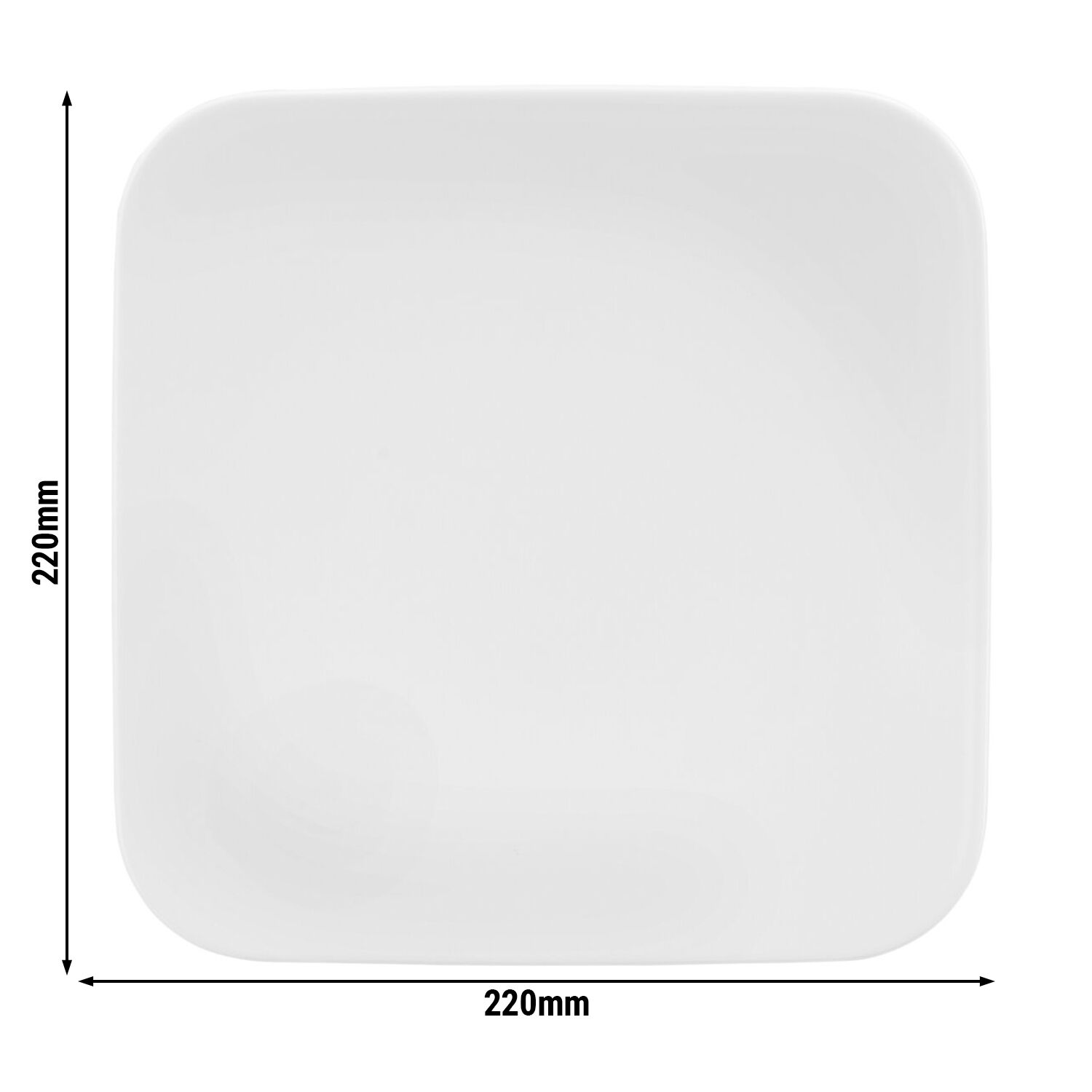 (6 pièces) SELTMANN WEIDEN | Assiette - plate carrée - 220x220 mm - Blanc        4o mini  