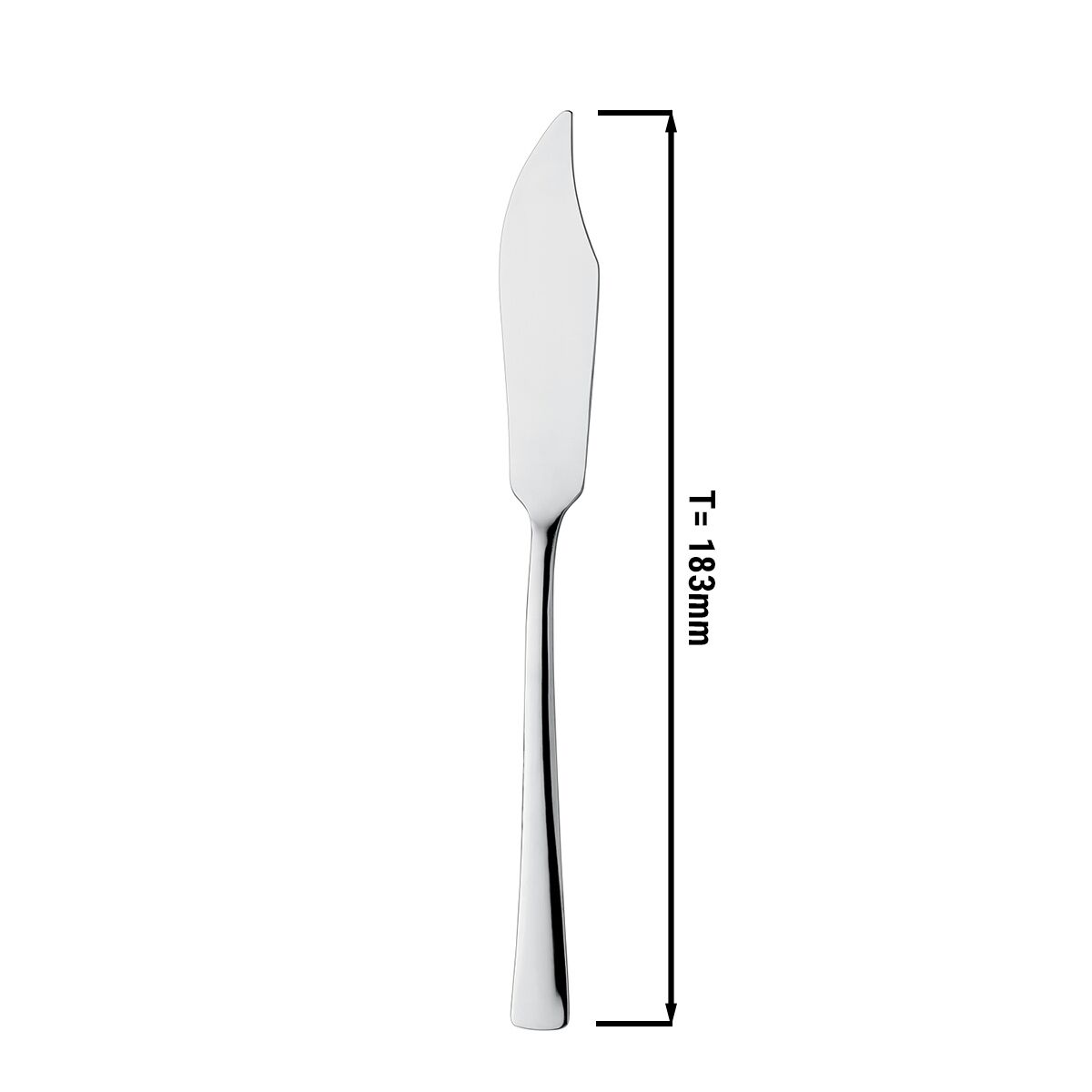 (12 pcs) Couteau à poisson Alessandra - Acier inoxydable 18/10 - 183mm - 12 pièces