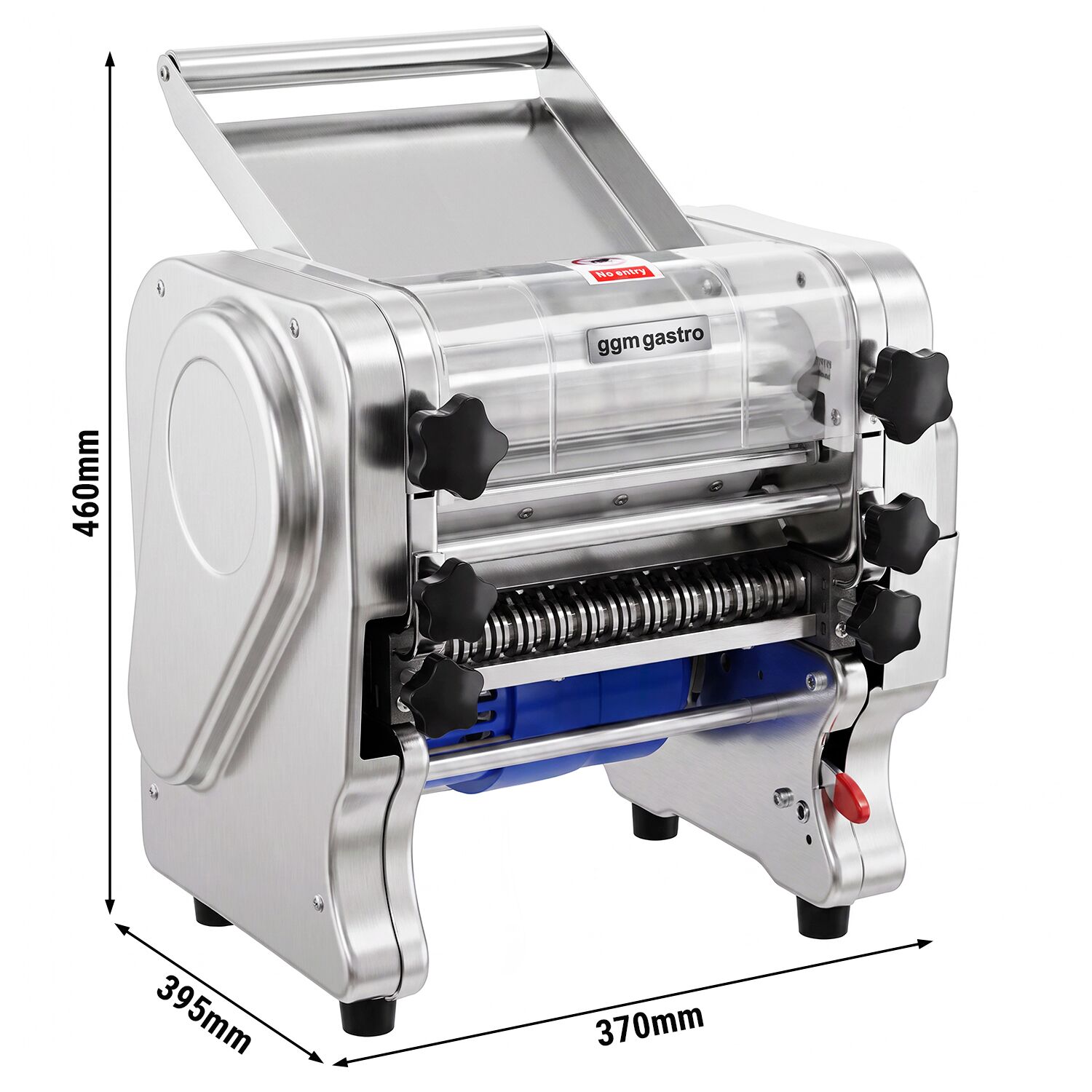  Elektryczna maszyna do makaronu z wałkiem do rozwałkowywania ciasta – długość wałka 220 mm – wydajność 8 kg/h