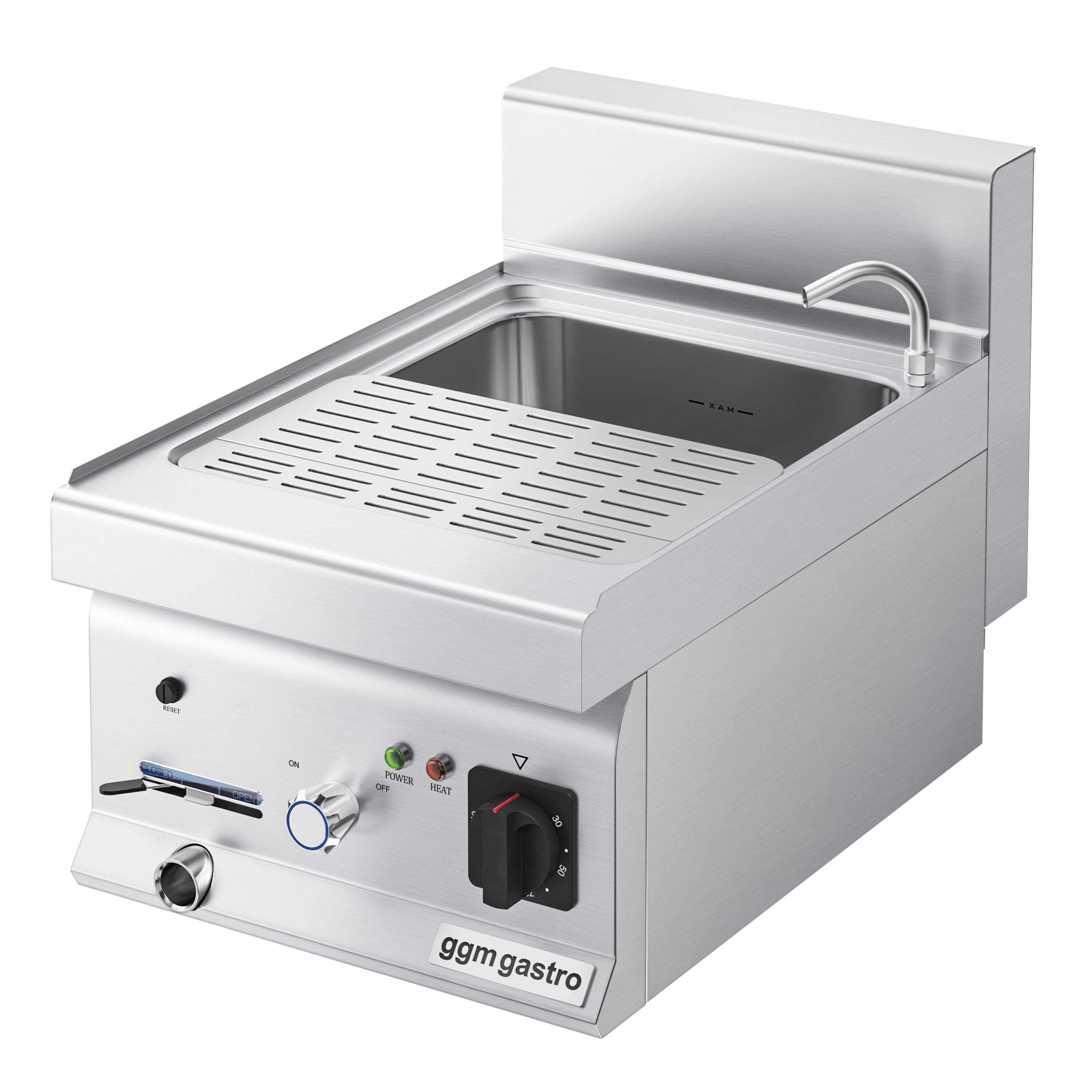 Cuiseur à pâtes électrique avec robinet – 18 L – 4,5 kW