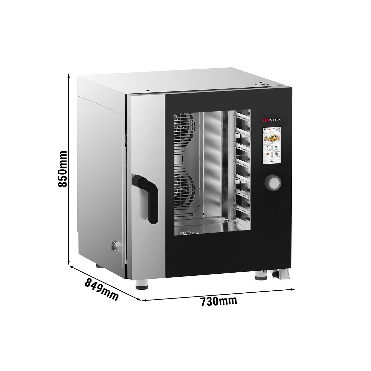 Four mixte - tactile - 7 x GN 1/1 - avec système de lavage et sonde de température