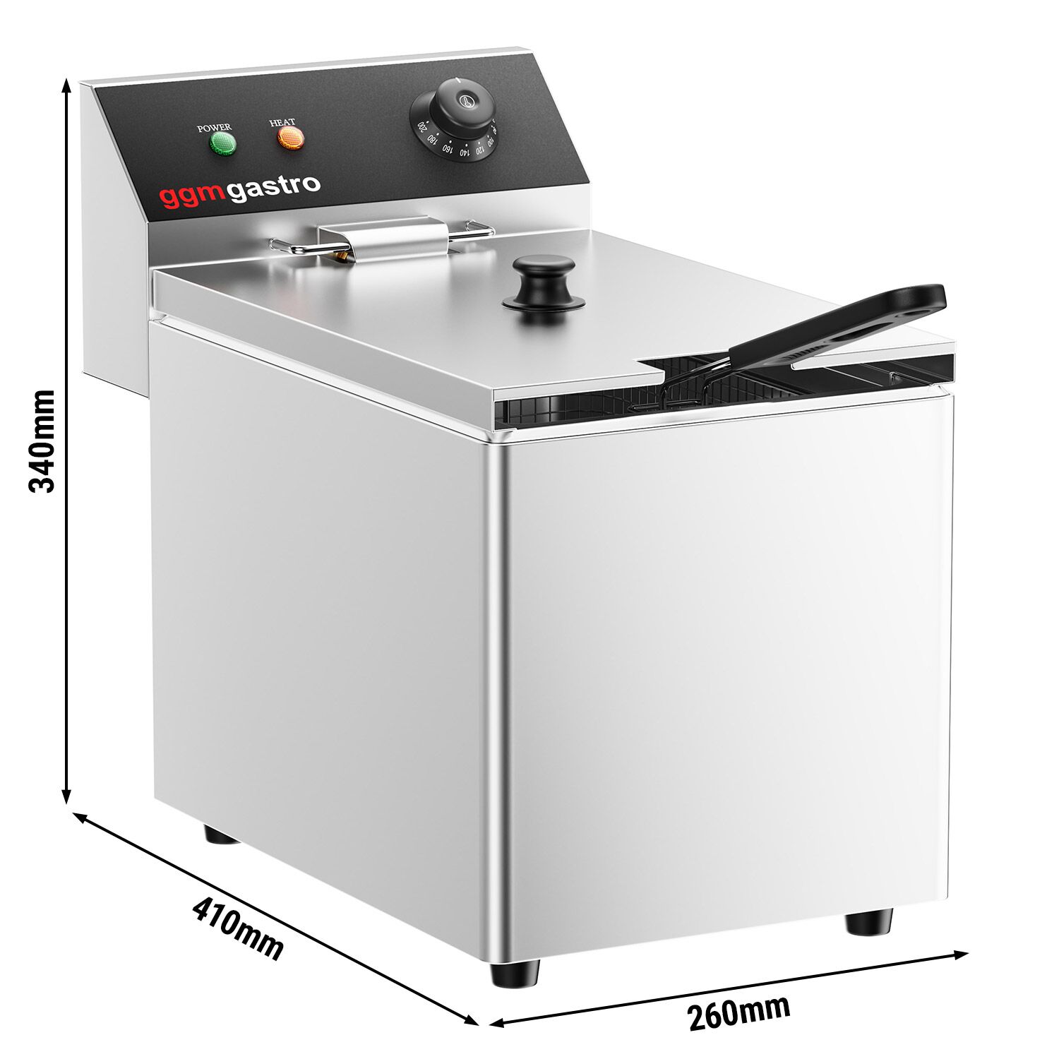 Friteuse électrique – 8 litres – 3,25 kW