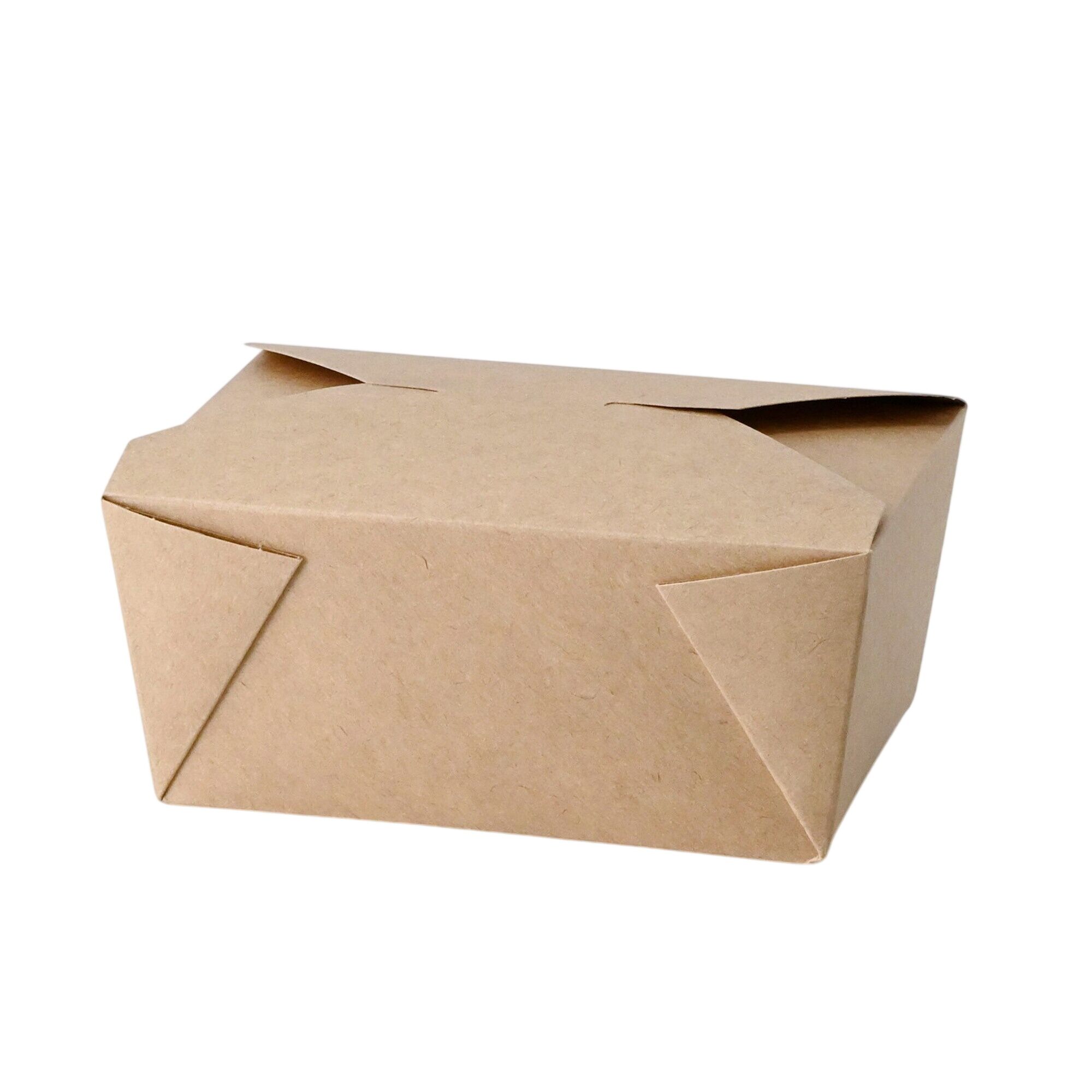 (300 pcs) Barquette réutilisable - 1200ml - Rectangulaire - Brun