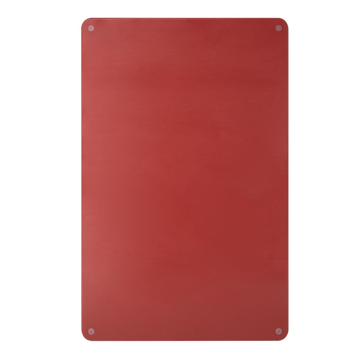 Planche à découper avec rigole à jus - 250x400mm - Épaisseur: 20mm - Conforme HACCP - PEHD 500 - Rouge