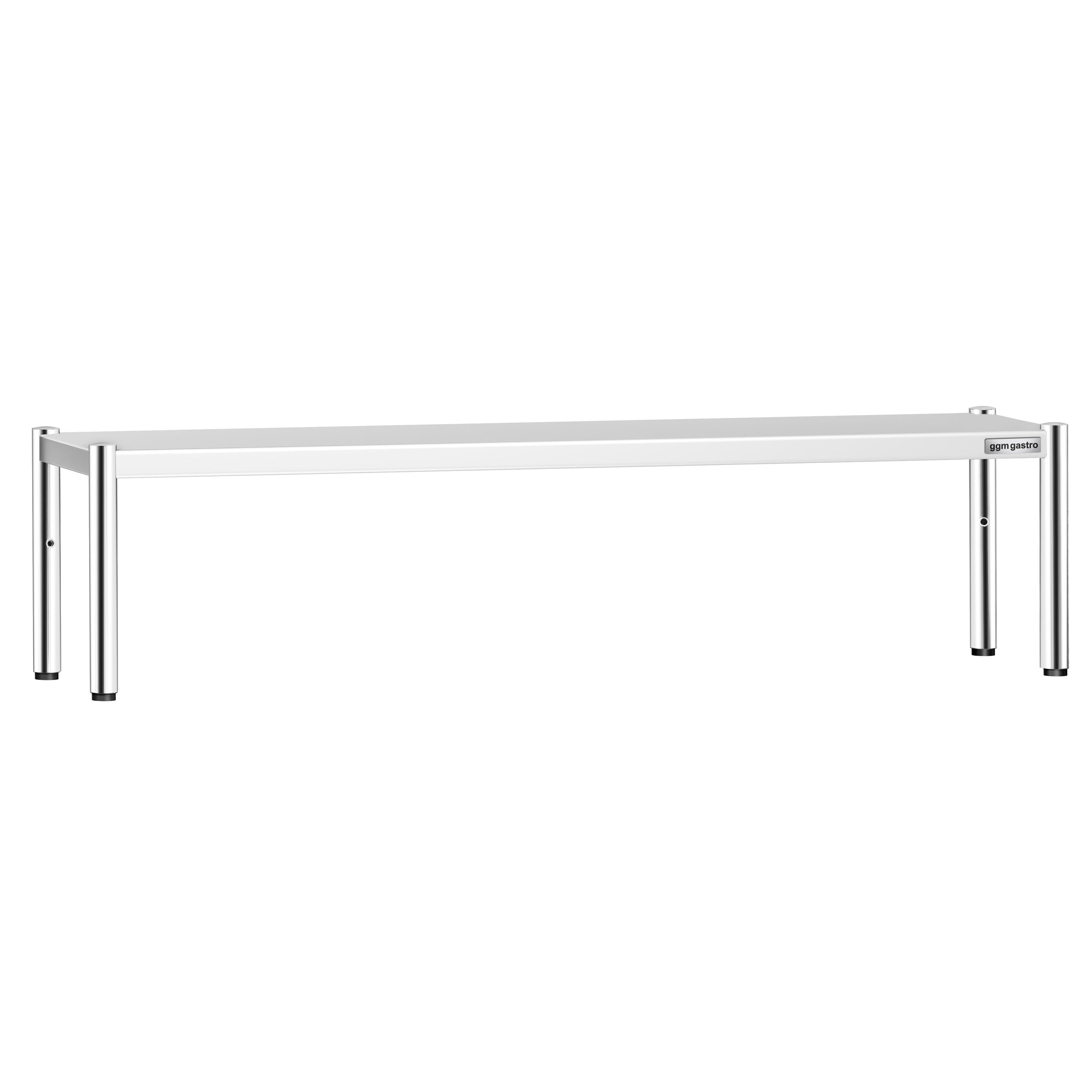 Étagère supérieure en inox – 1 niveau – 2000 × 370 mm – hauteur réglable