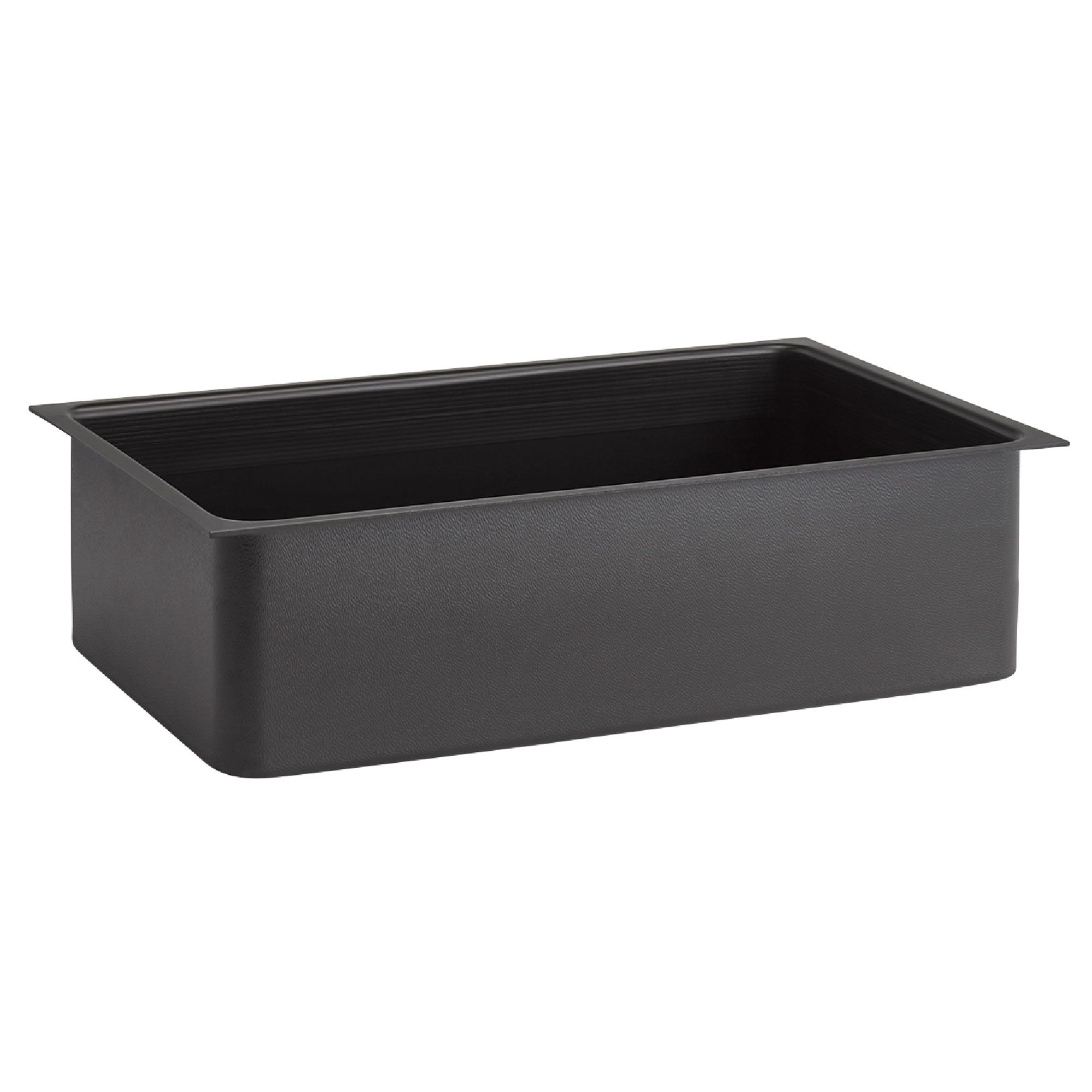 Bac GN (GN 1/1) - VALO - Polystyrène - 515x310mm H:140mm - pour 14002 - Noir | Bac Gastronorme polystyrène GN 1/1 - 515x310mm H:140mm - Noir