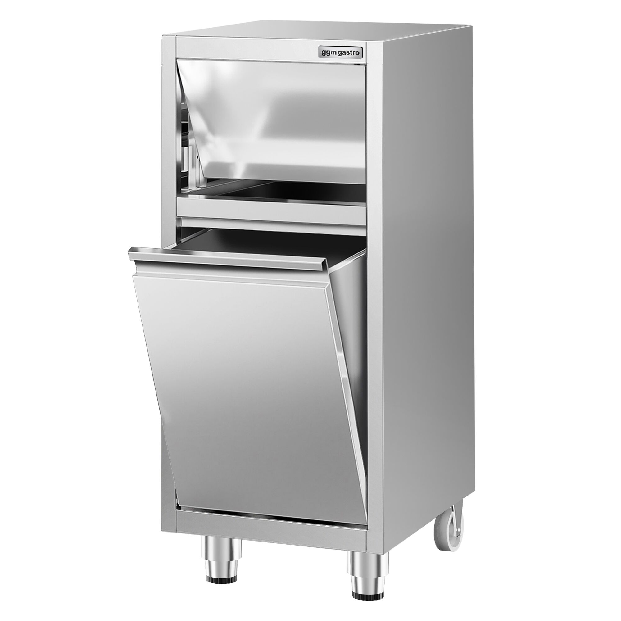 Mülleimer - mit Klappdeckelöffnung - 400x500mm - ohne Aufkantung