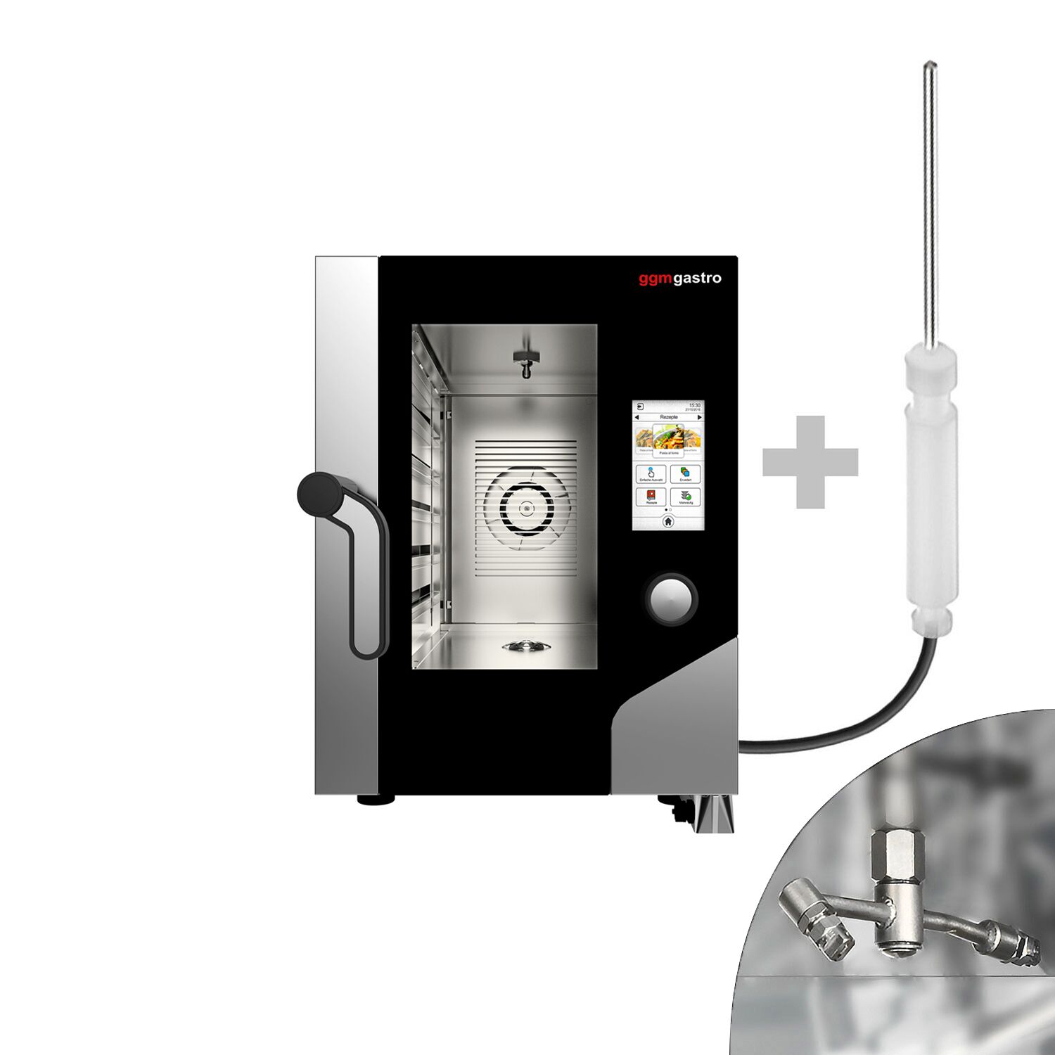 Four combiné COMPACT - Écran tactile - 6x GN 1/1 - avec système de lavage et sonde de température