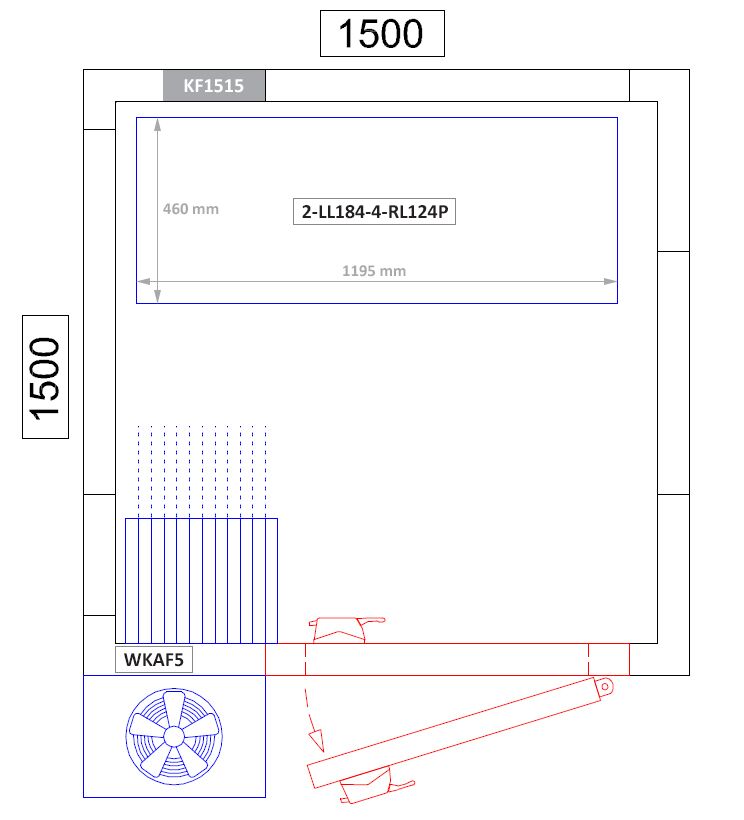 Étagère de base en aluminium - 1195 x 1800 mm - Capacité de charge : 600 kg
