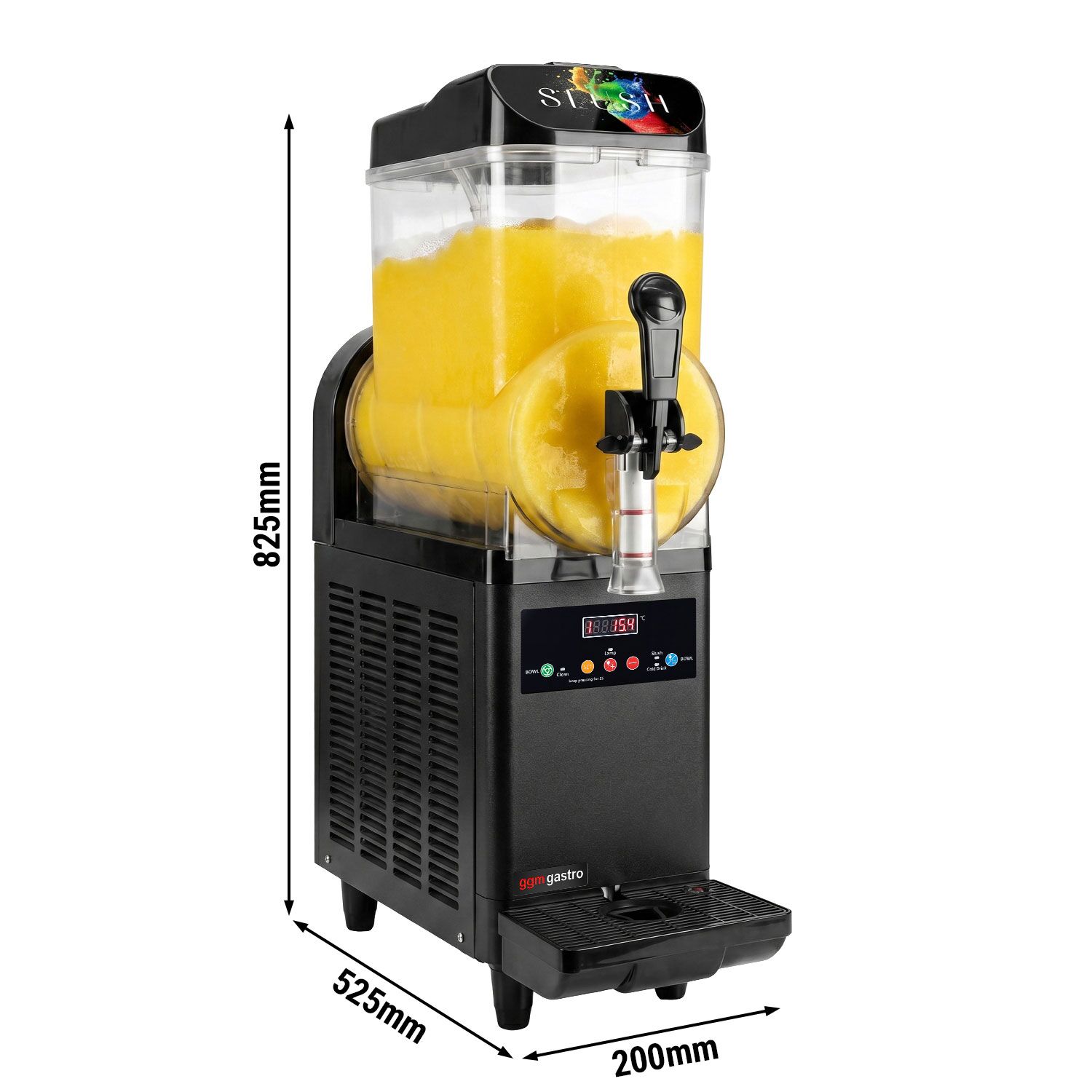 Slush machine – 1 x 12 litres – 500 watts – digital