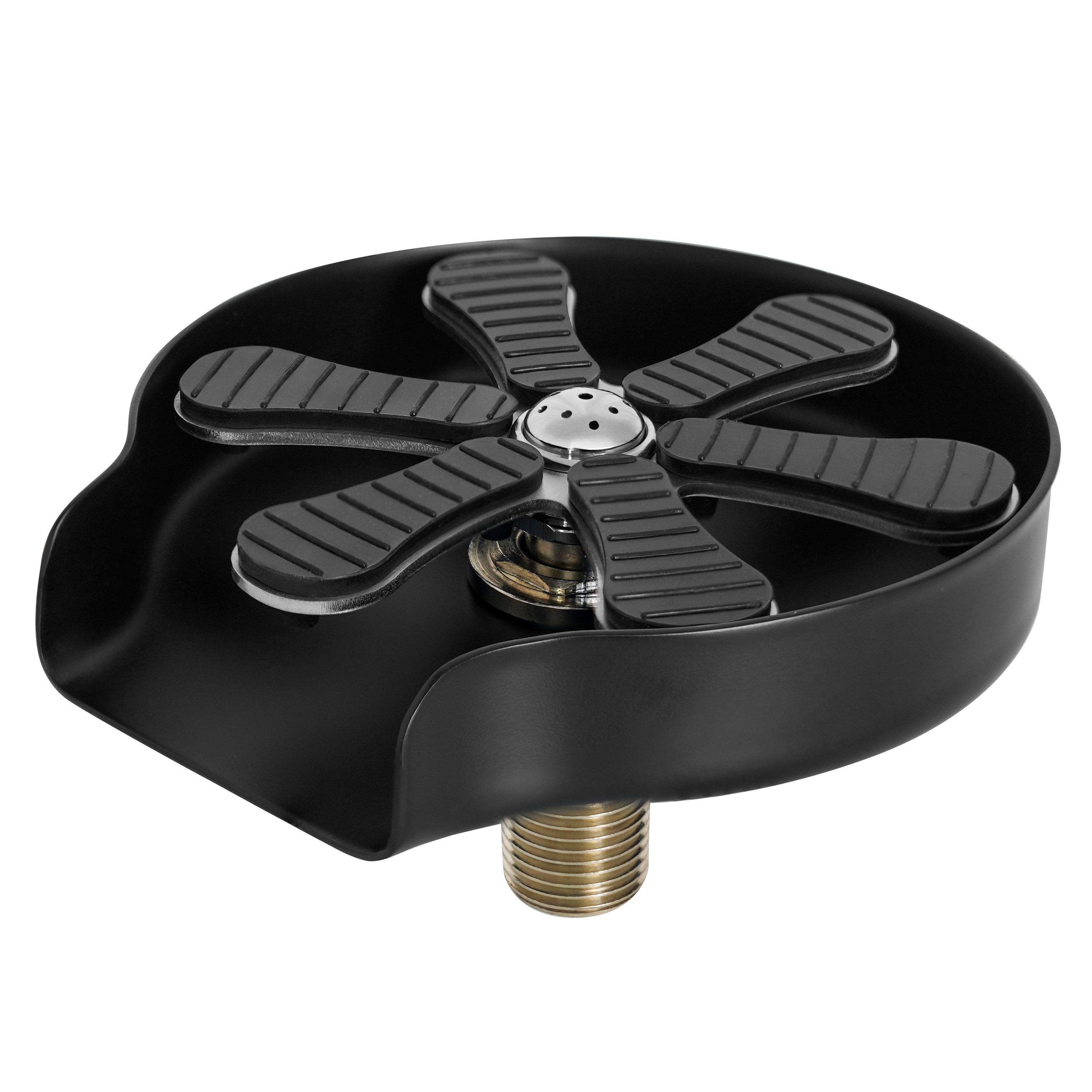 Rince-verres - avec régulateur de jet intégré - Raccord 3/8" - Noir