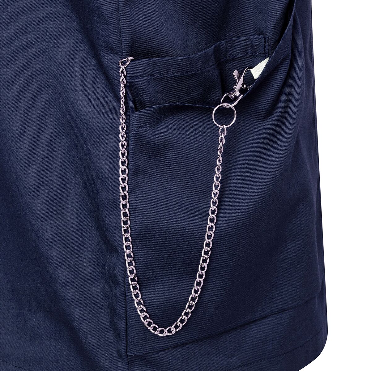 (6 pièces) KARLOWSKY | Casaque femme manches courtes Essential - Marine - Taille : 54