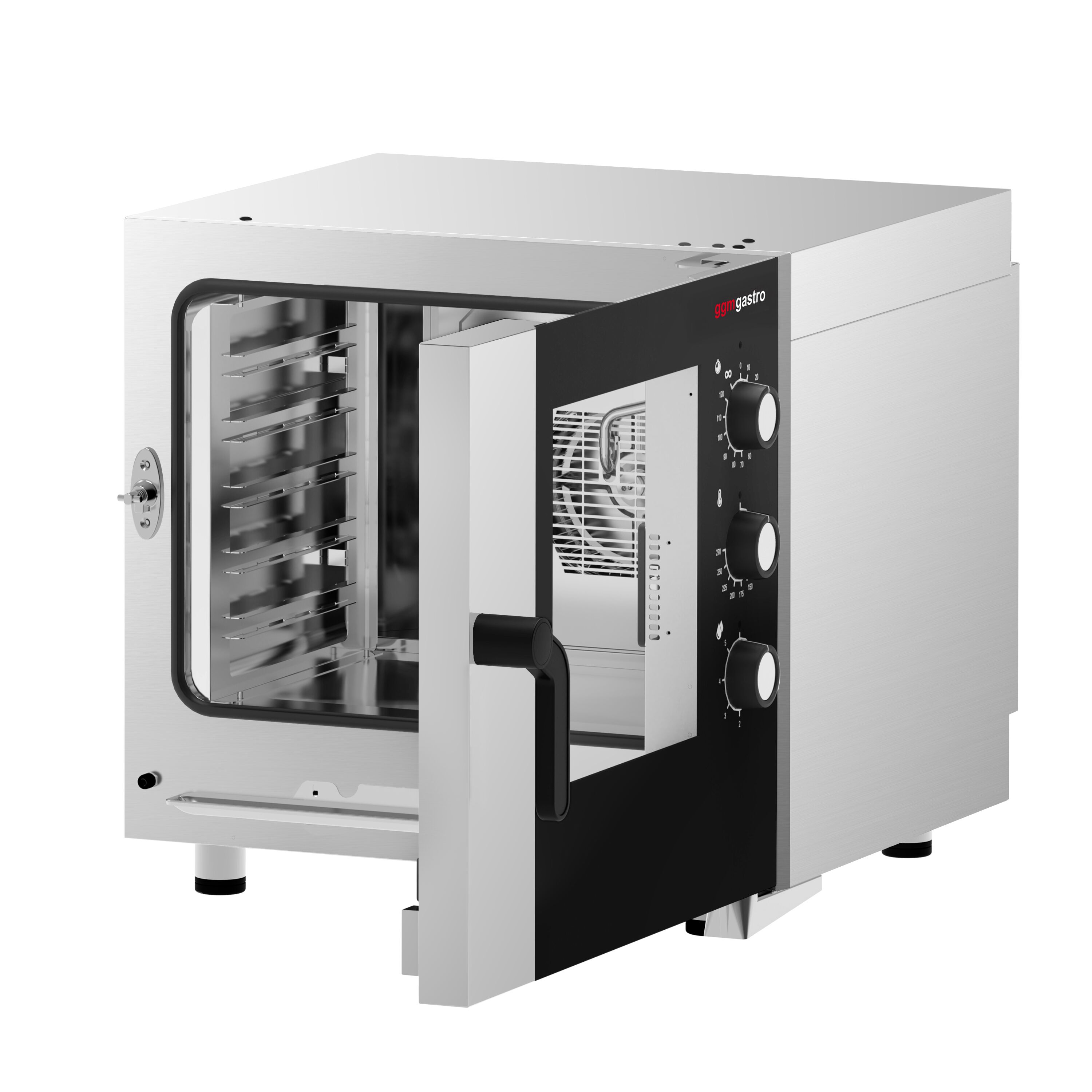 Electric Commercial Combi Oven - Manual Controls - 5x GN 1/1 - incl. Manual washing system