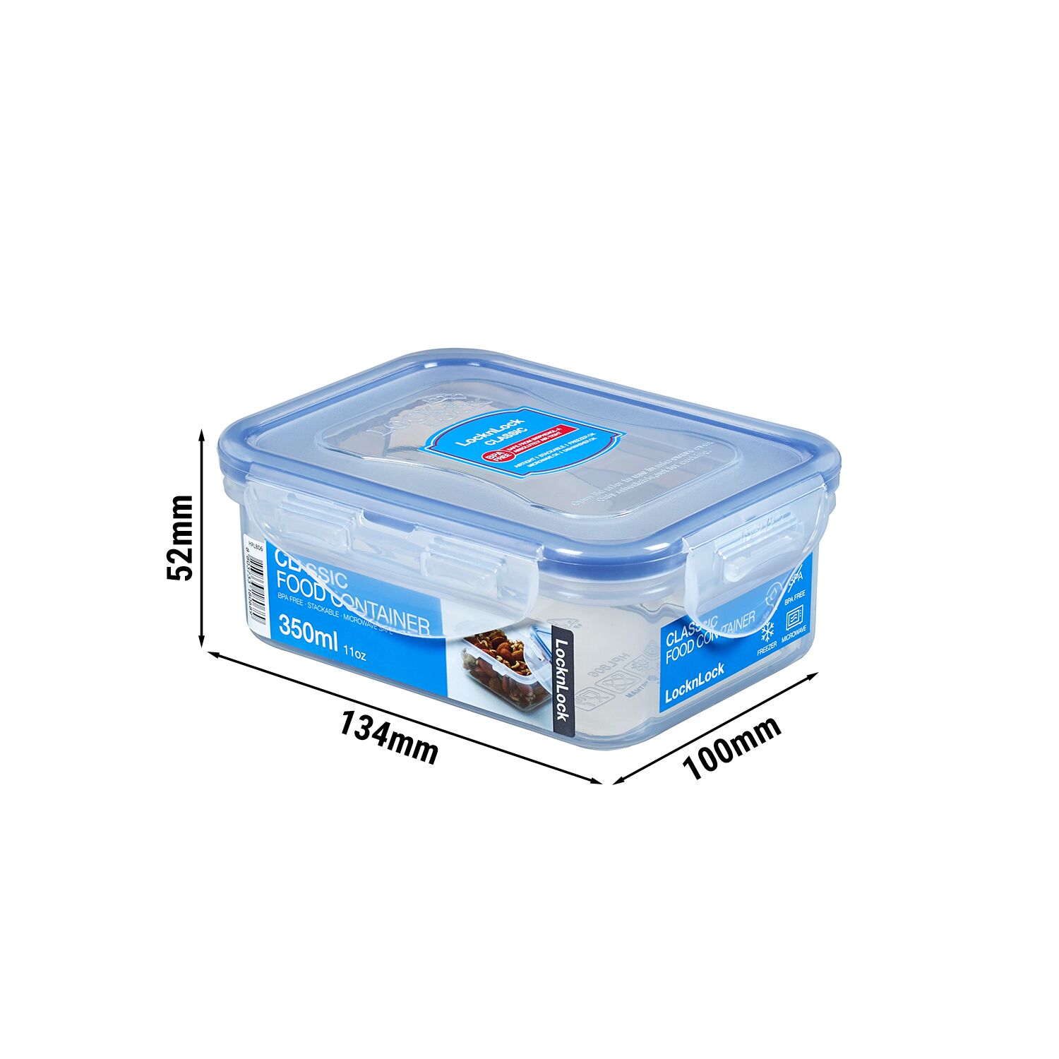 (12 pièces) LocknLock | Boîte multifonction Classic – 350 ml – transparent