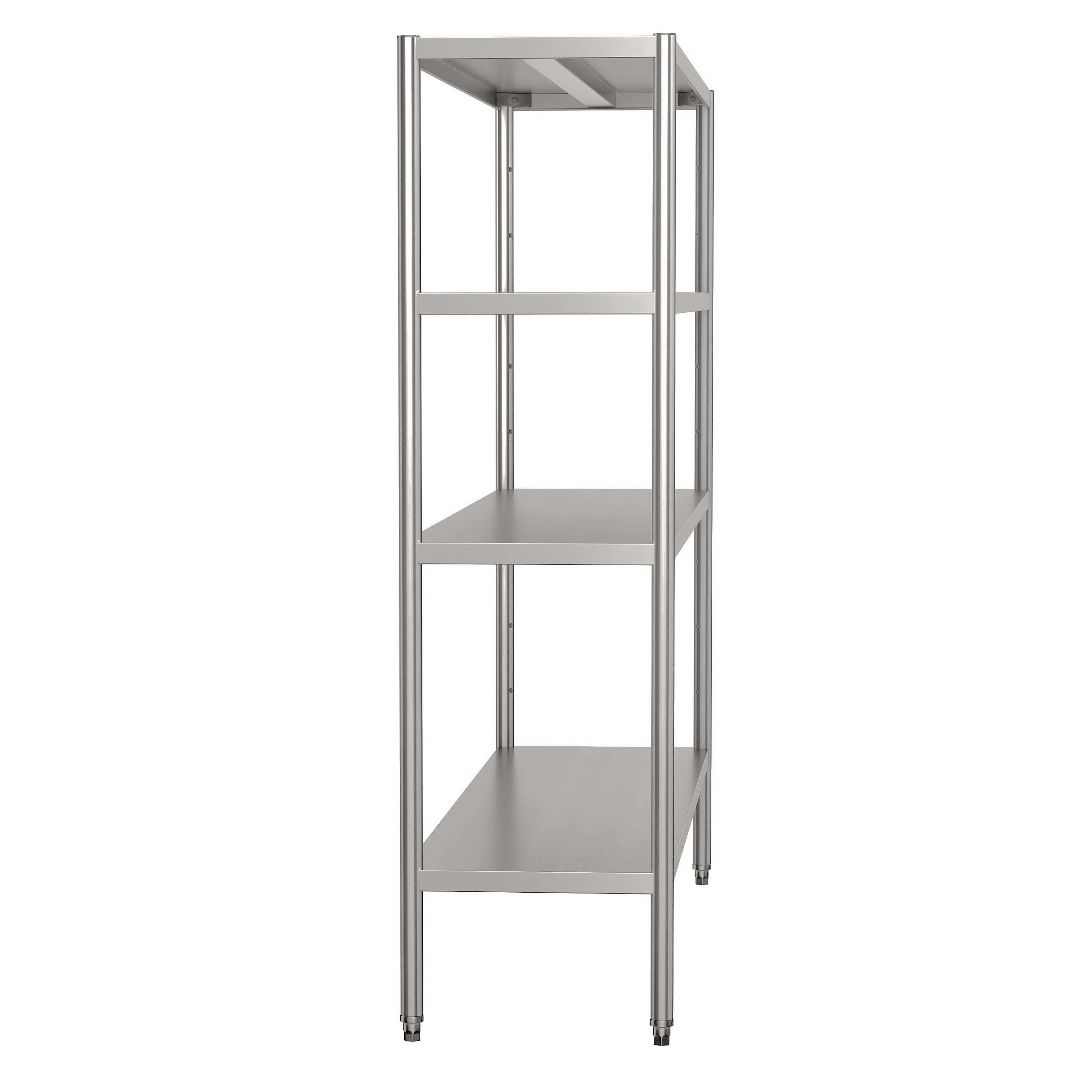 Étagère en inox ECO - 2000 x 500 mm - avec 4 étagères (réglables)