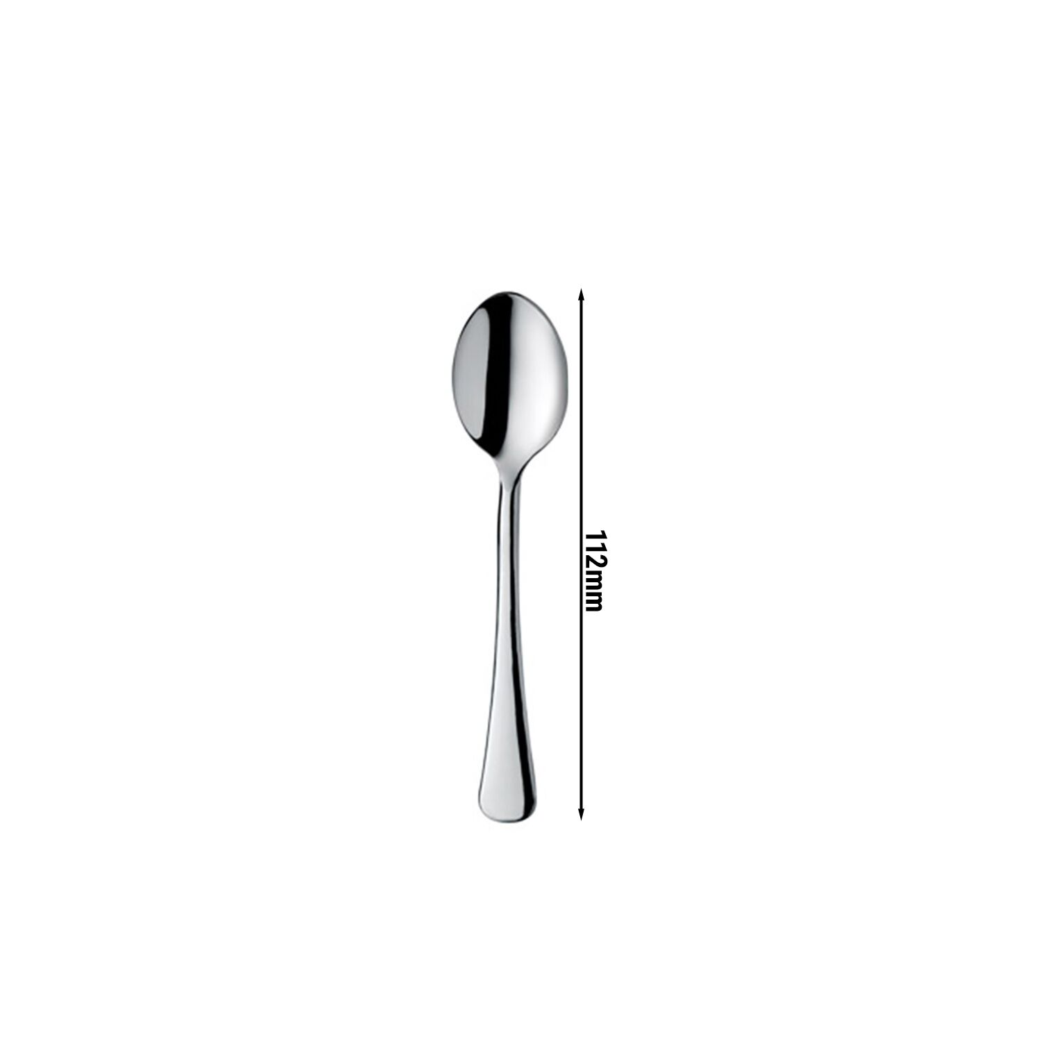 (12 pcs) Cuillère à moka Mila - Acier inoxydable 18/10 - 112mm - Brillant - 12 pièces