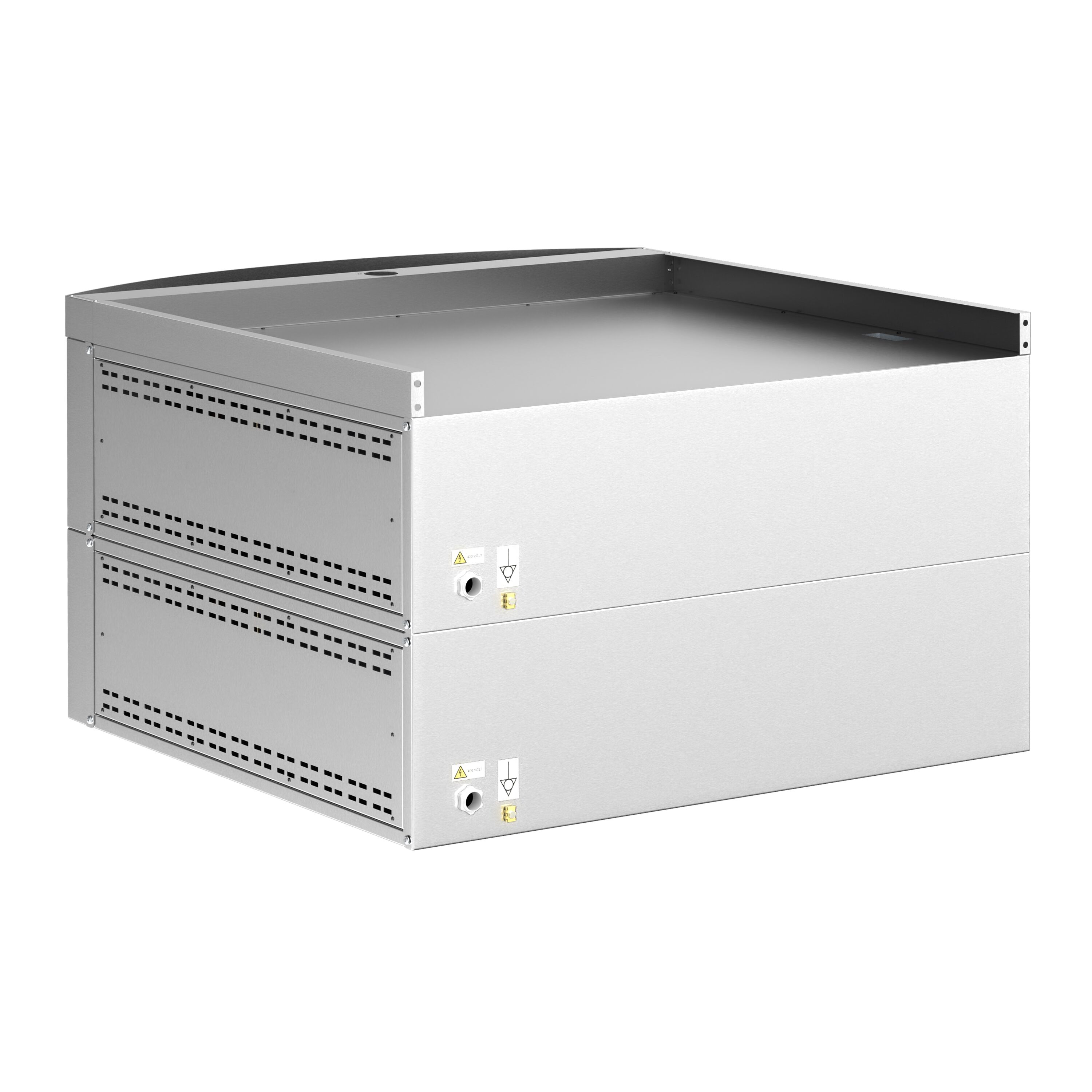 (2 szt.) Elektryczny Piec do pizzy - 2 x 9 x Ø34cm - Panel dotykowy - z okapem