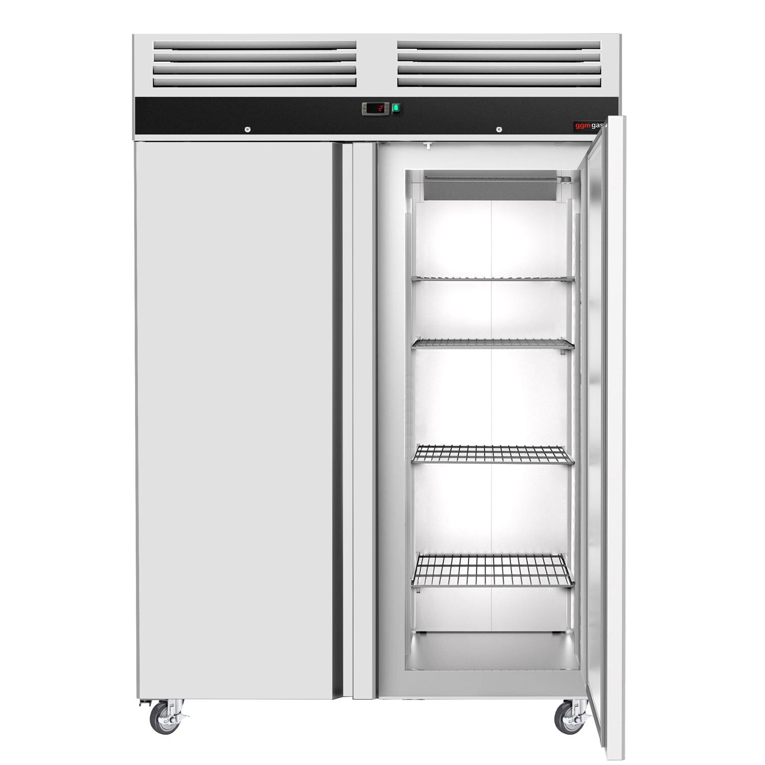 Armoire réfrigérée positive en acier inoxydable ECO – GN 2/1 – 1400 litres – avec 2 portes