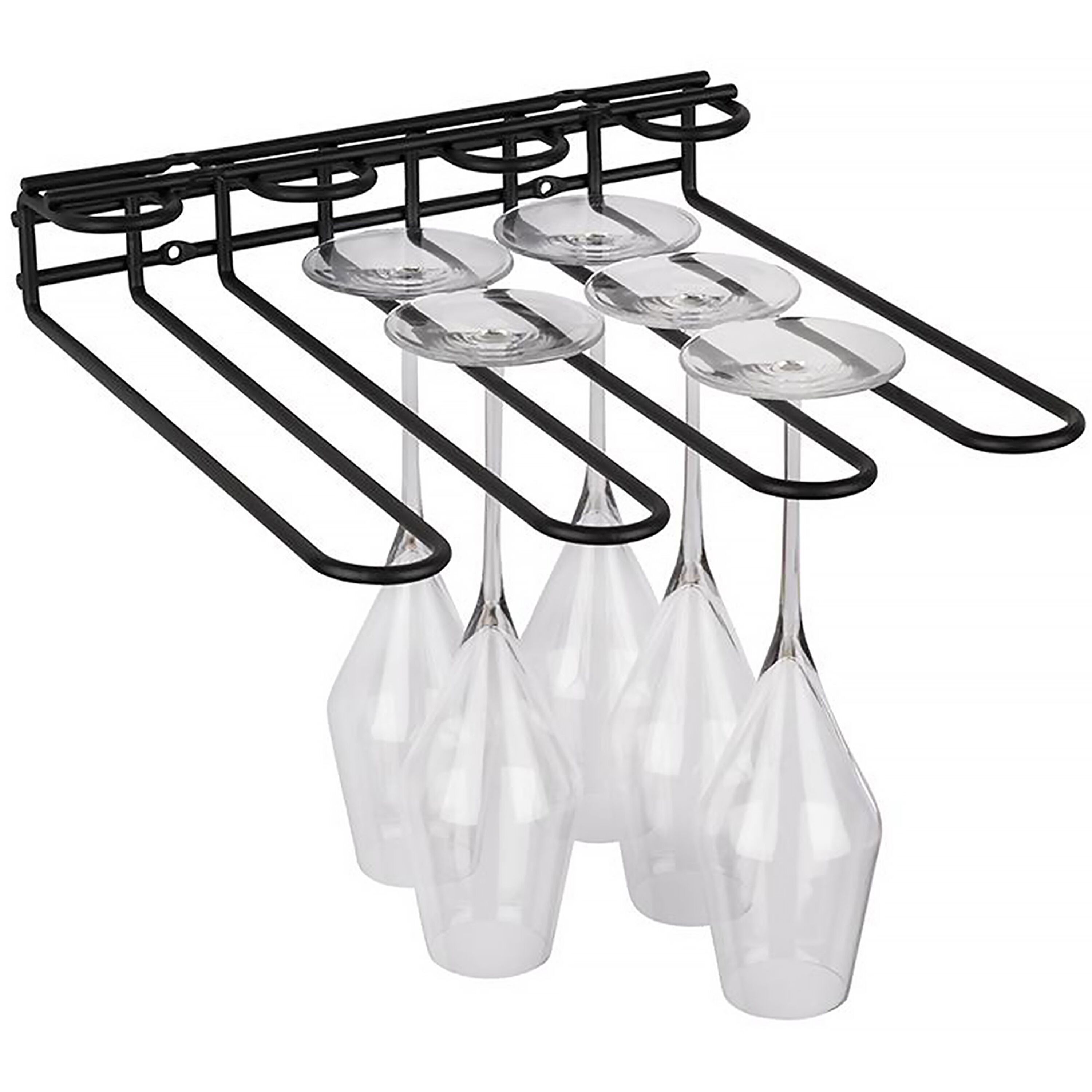 Support pour verres à pied - Acier inoxydable - jusqu’à 12 verres