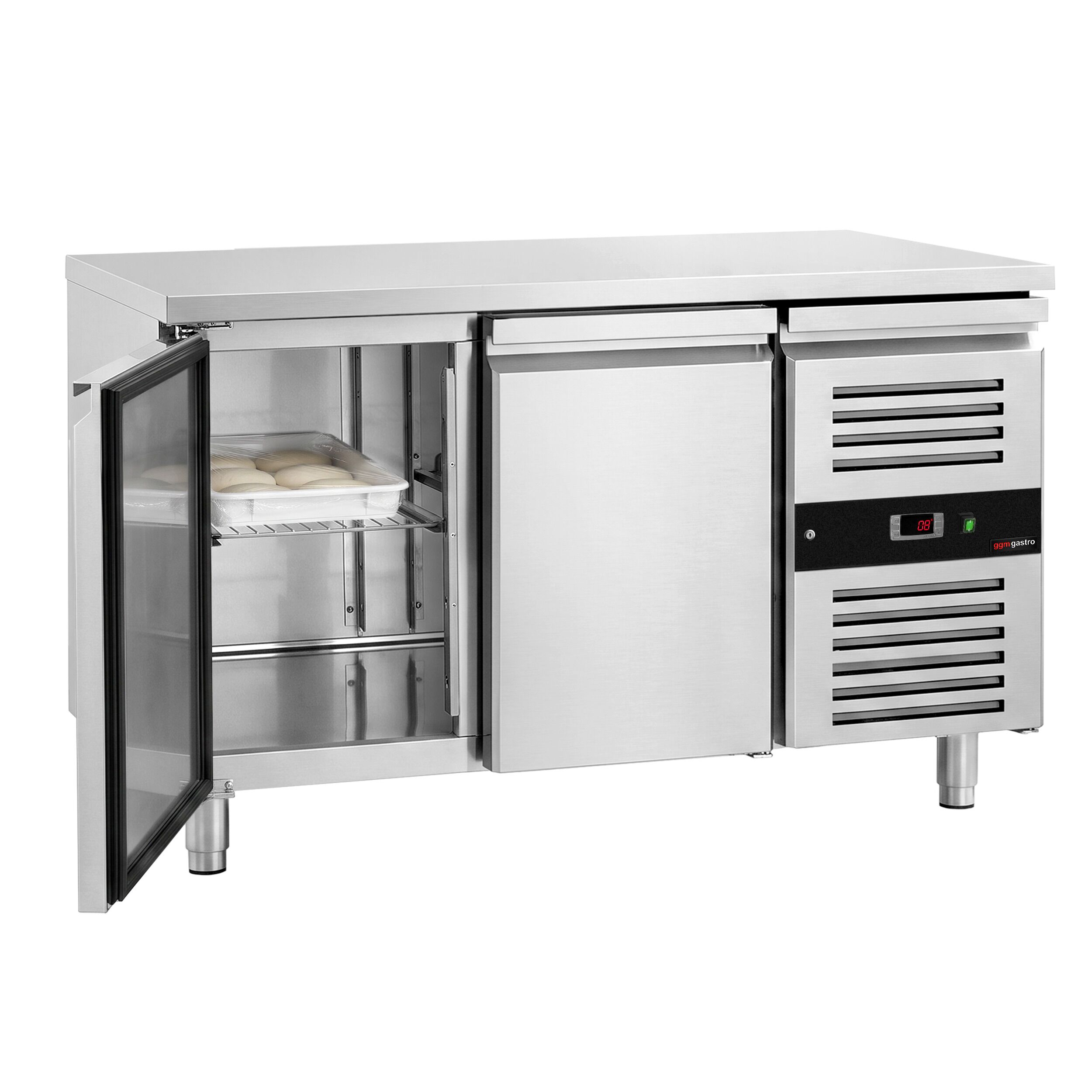 Bakery Counter Fridge PREMIUM - 1510x800mm - with 2 doors - capacity 294 litres