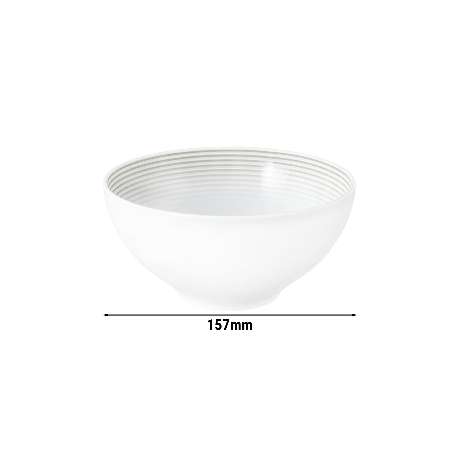 (4 pièces) SELTMANN WEIDEN | Bol rond - Ø 155 mm - Gris perle