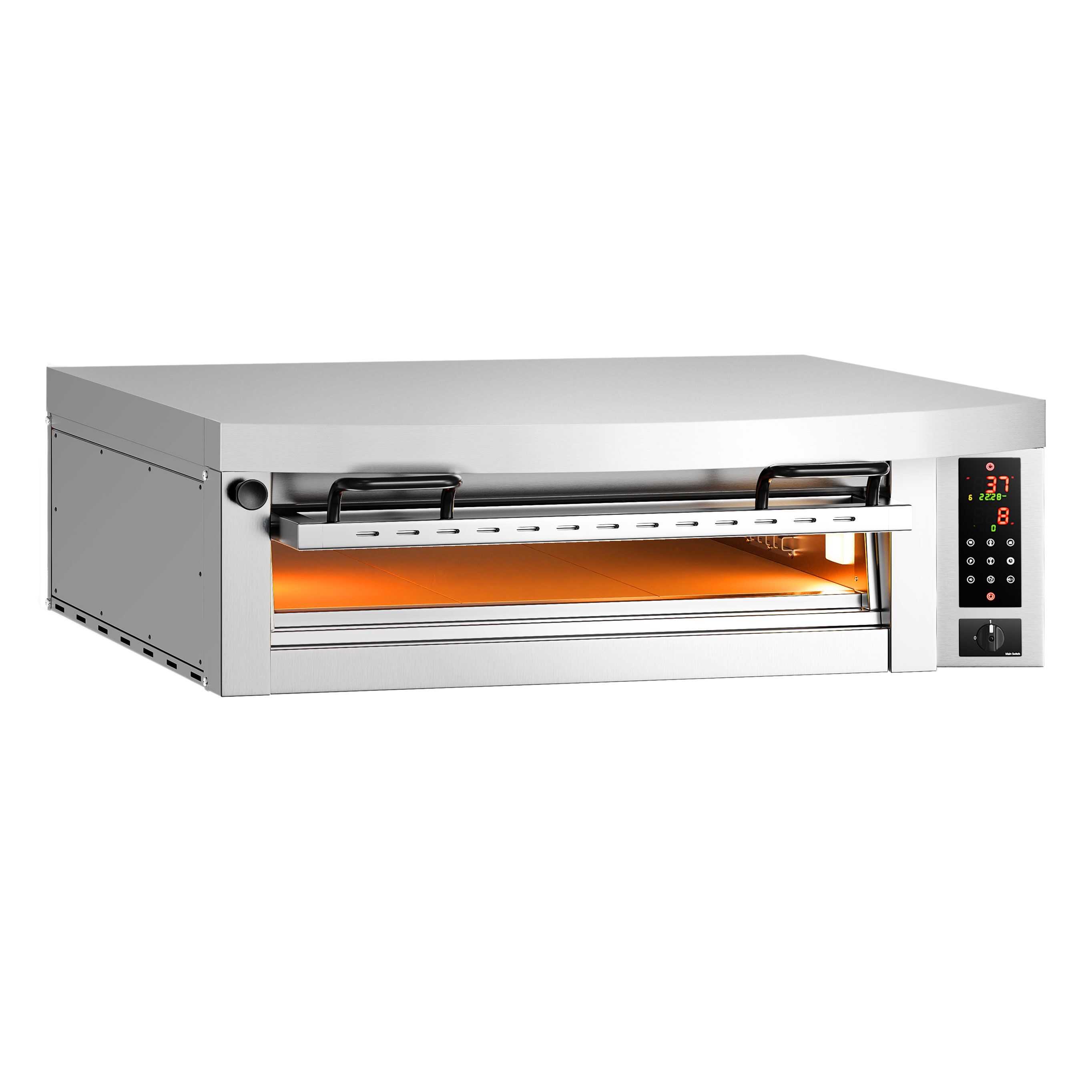 Elektro Pizzaofen Power - 9x 34cm - Digital - (Tief) - inkl. Haube