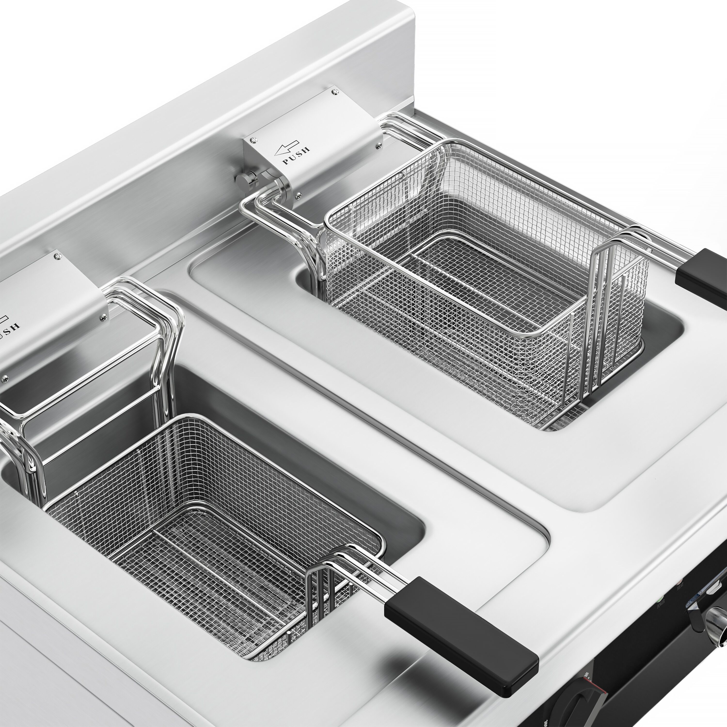 Friteuse électrique double – 10+10 litres – 18 kW