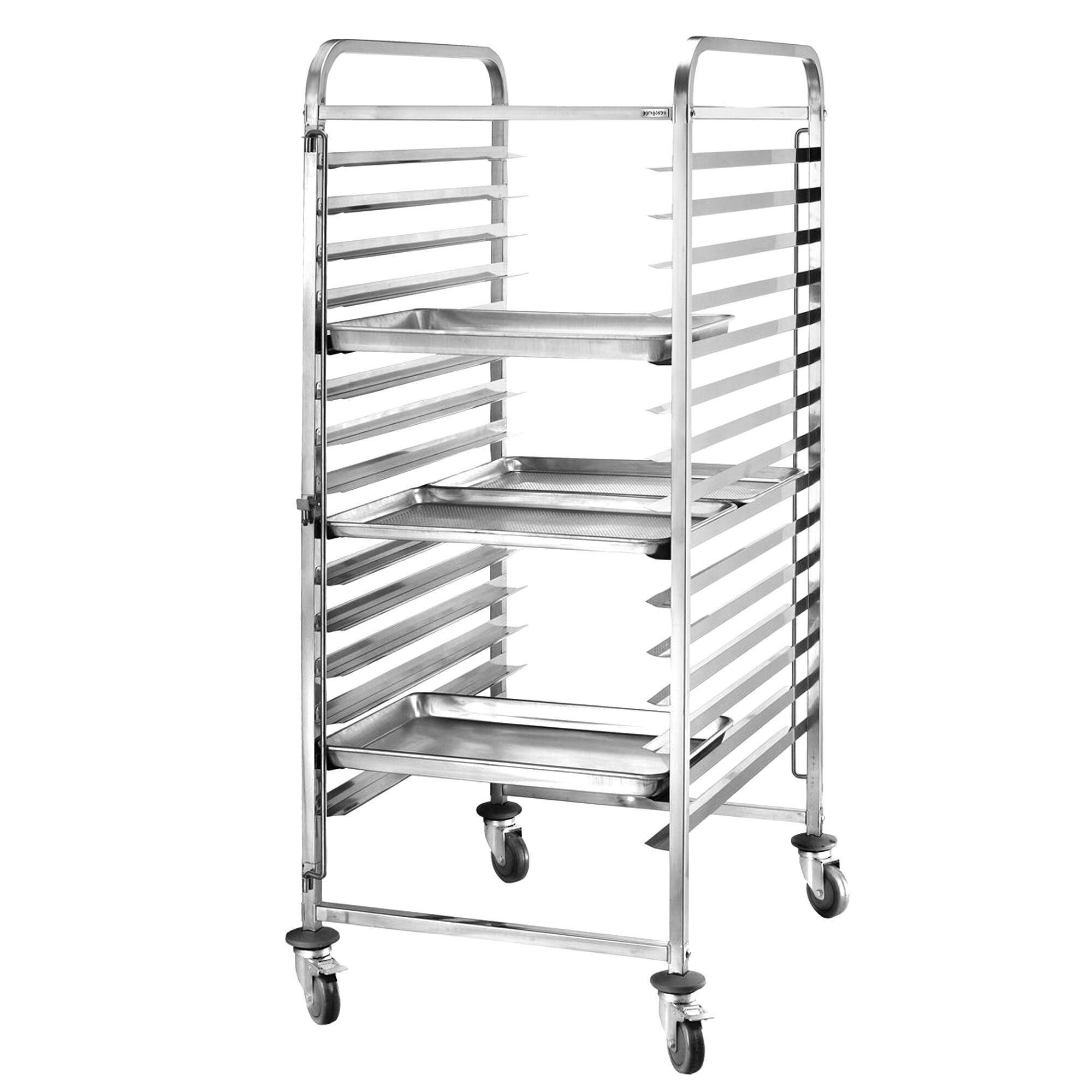 Chariot à plateaux – pour 15 plateaux EN 600 × 400