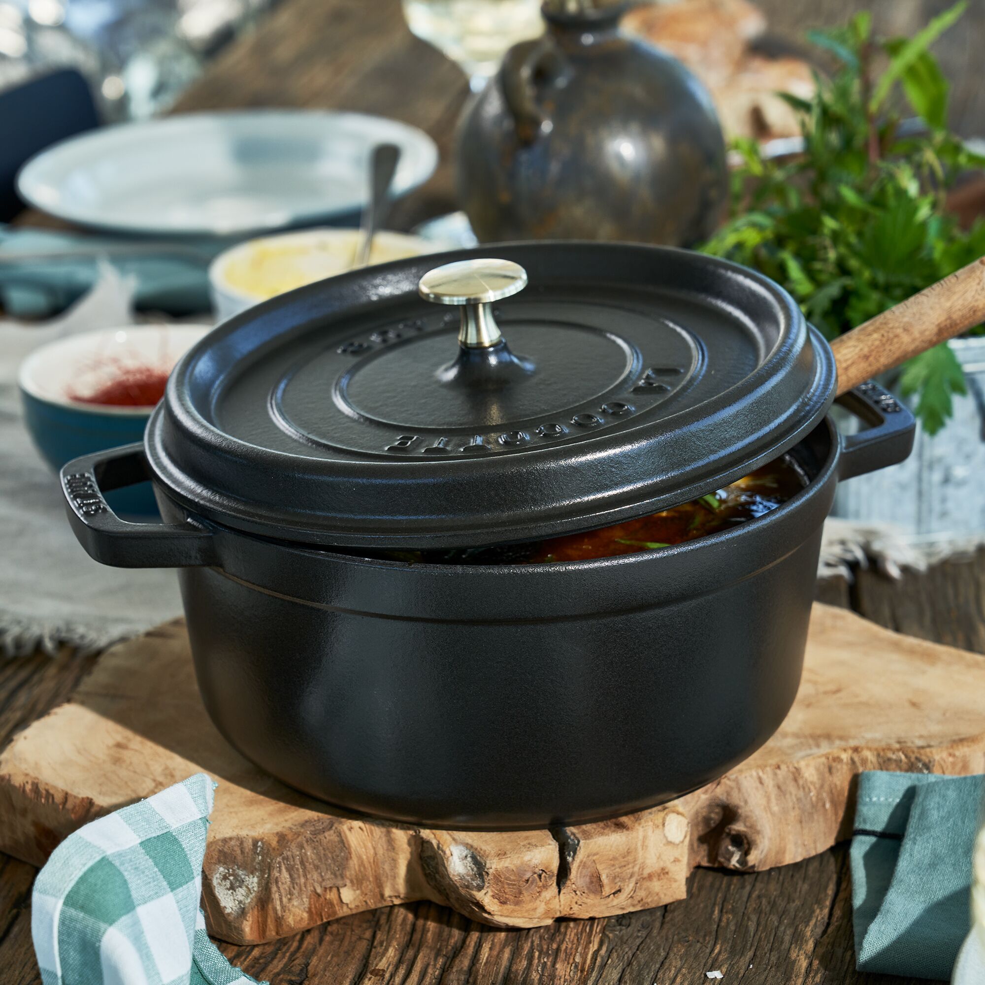 STAUB | LA COCOTTE - Cocotte - Ø 260mm - Gjutjärn - Svart