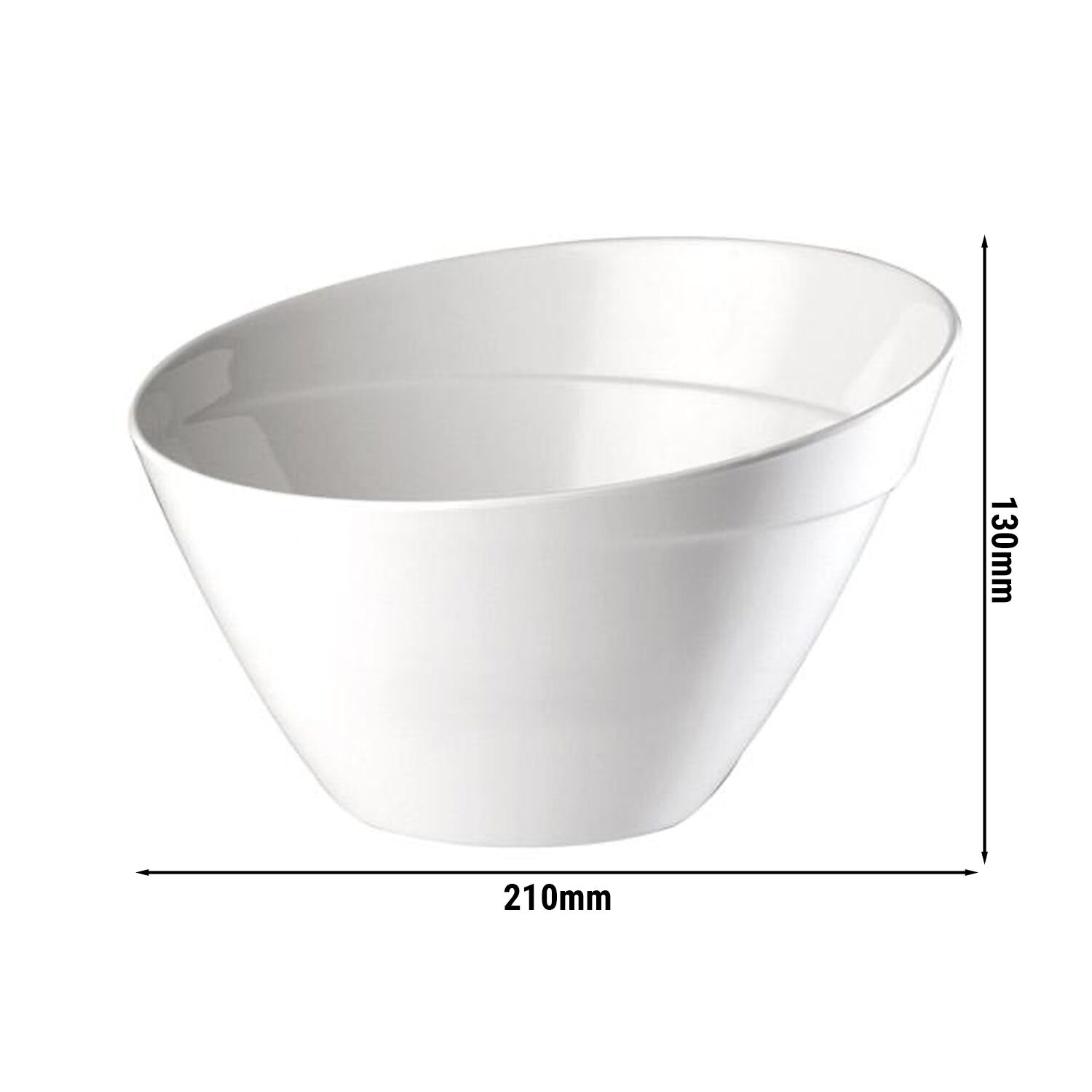 (6 pcs) Coupe - BALANCE - Mélamine - 1,5L - carré - 210x210mm - Profondeur : 130mm - Blanc