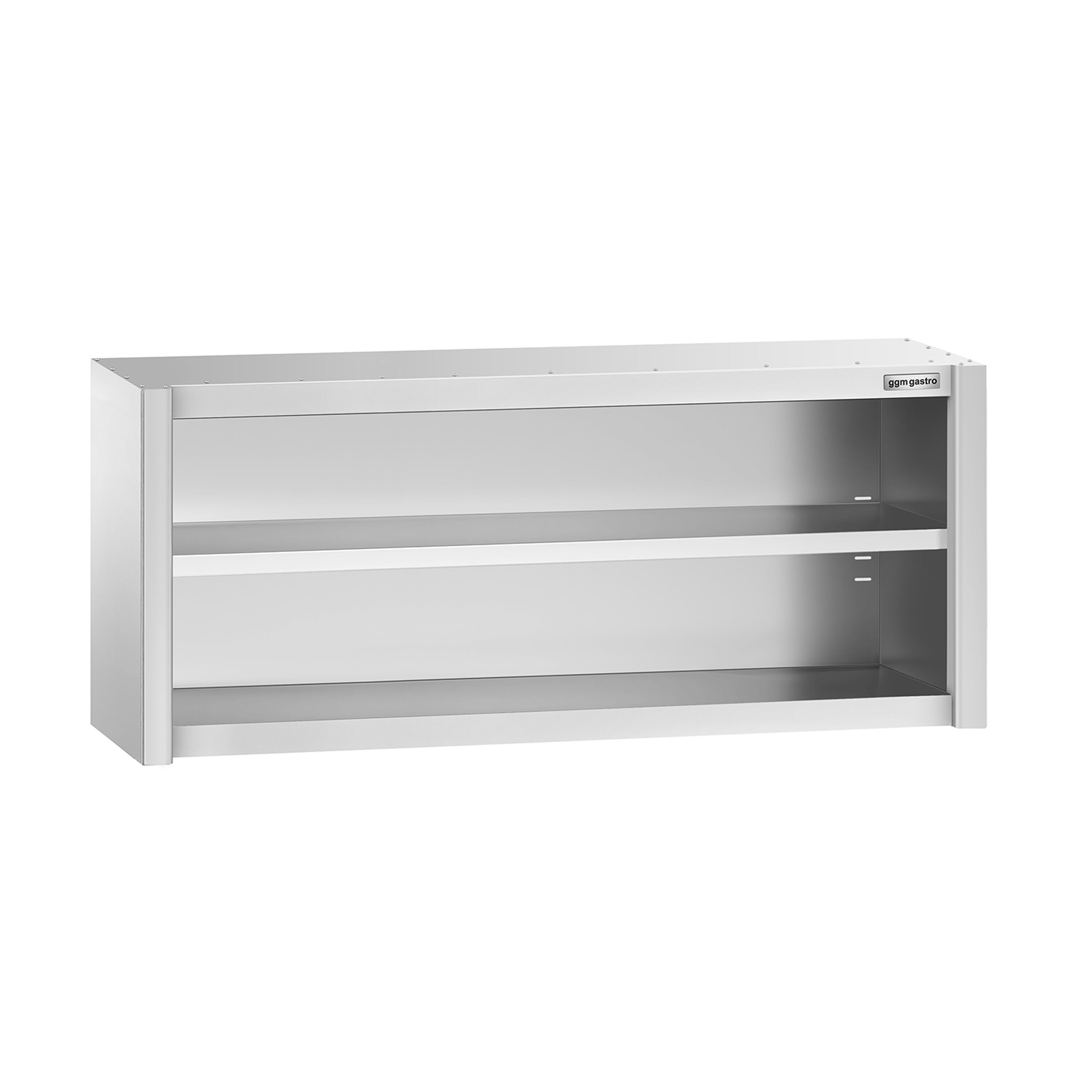 Armoire murale en acier inoxydable PREMIUM - 1600x400mm - sans portes (ouvert) - 650mm de haut