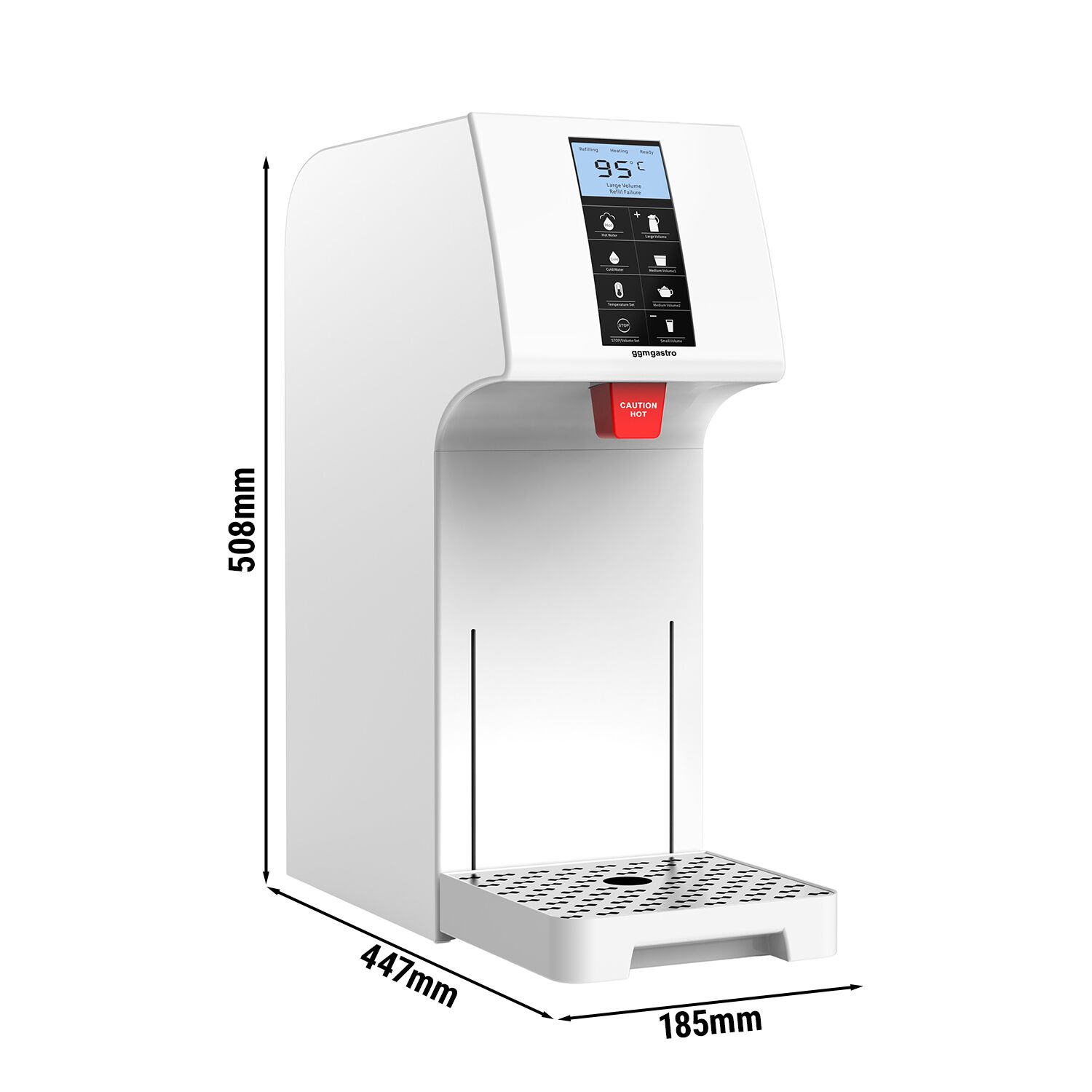 Distributeur de boissons chaudes - Numérique - 6,5L - 1,5kW - Blanc