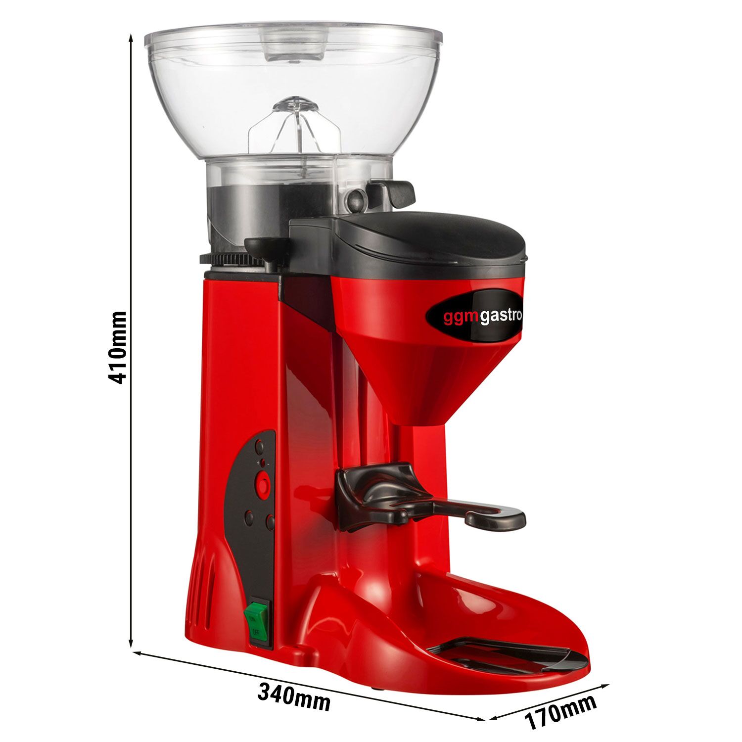 Moulin à café – 1 kg – 77 dB – Avec sortie directe – Rouge